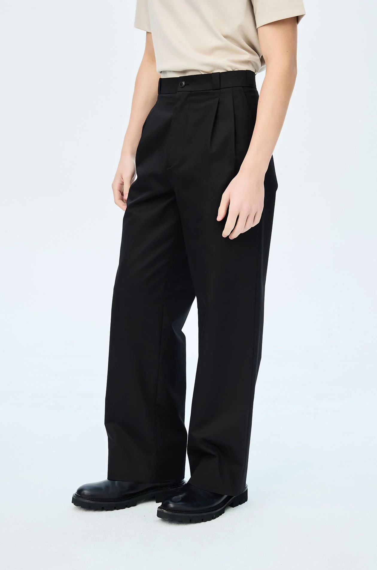 Wide Leg Pleated Chino - Image 5