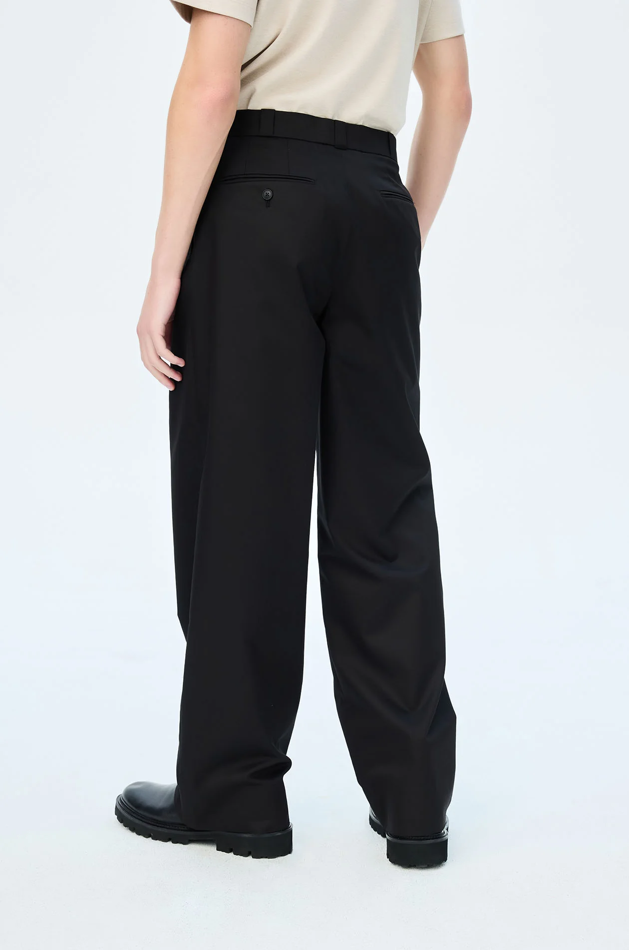 Wide Leg Pleated Chino - Image 6