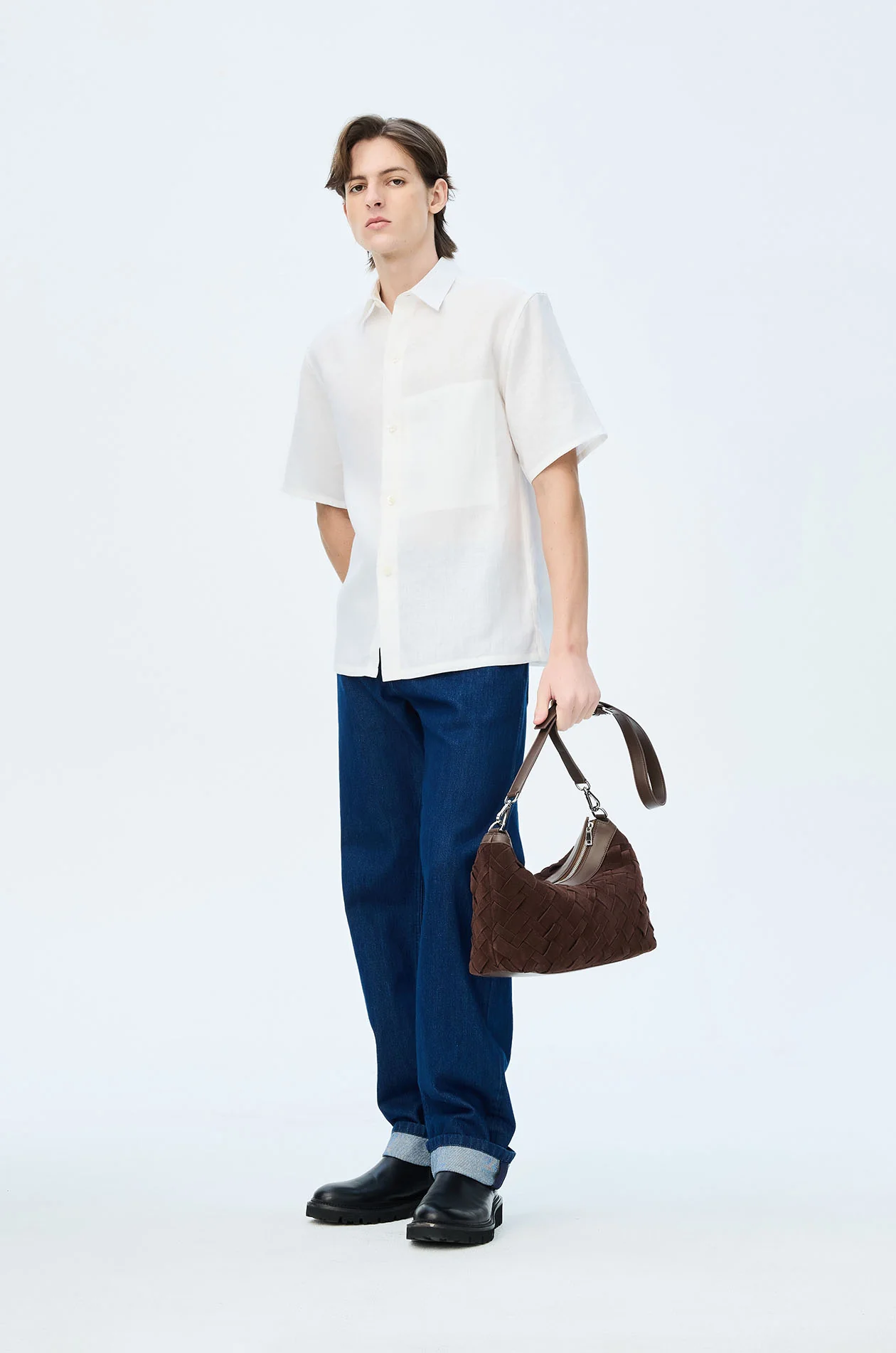Linen Blend Relaxed Shirt - Image 5