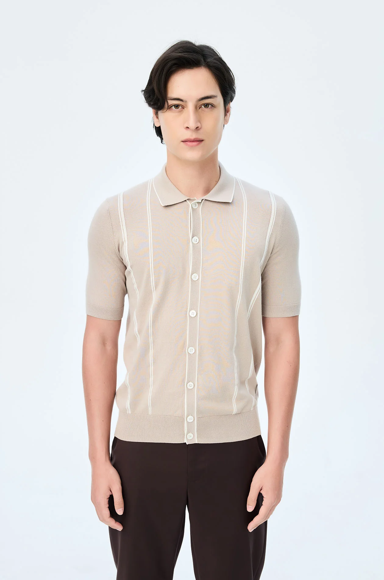 Striped Knit Shirt - Image 2