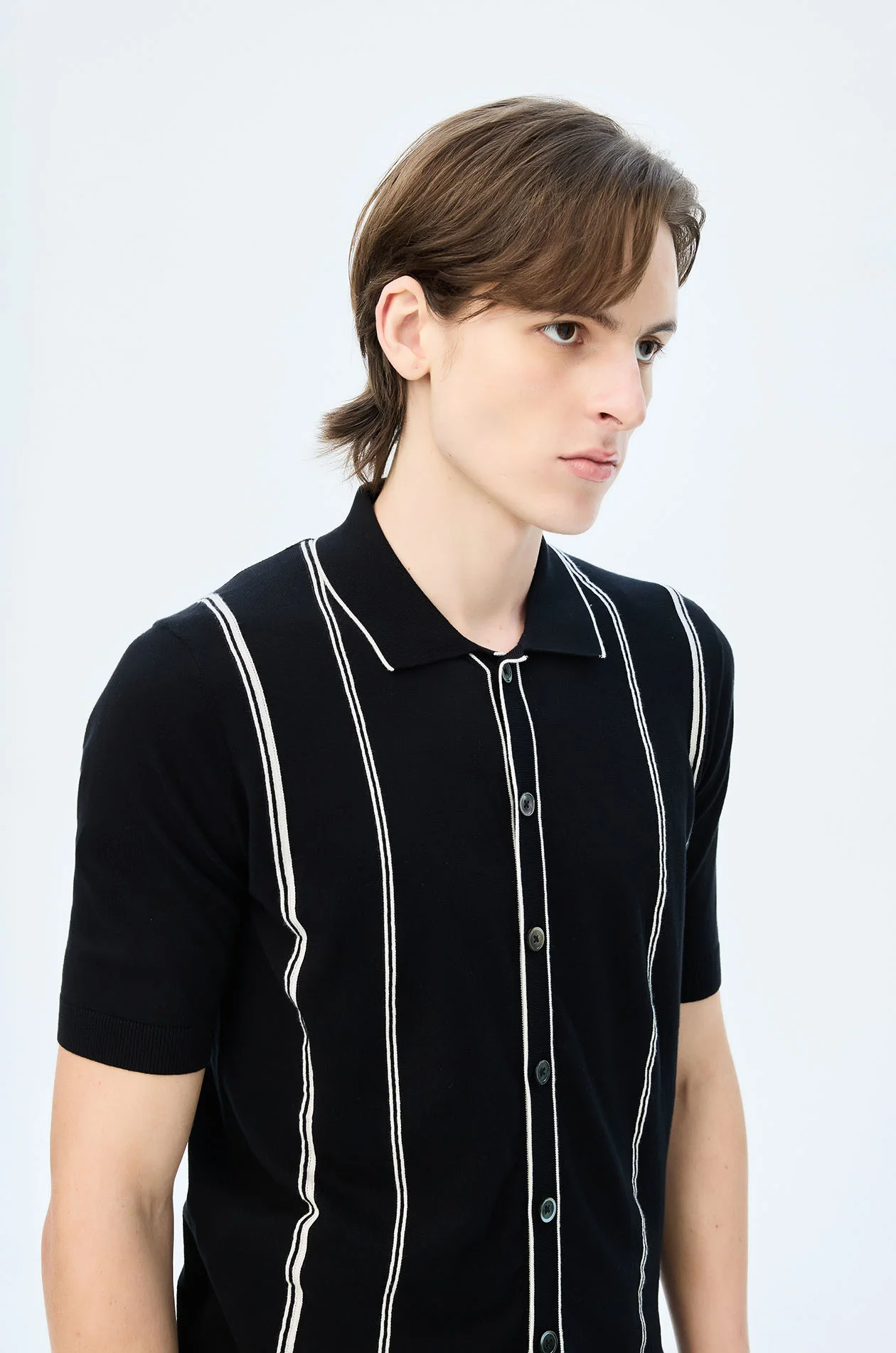 Striped Knit Shirt - Image 8