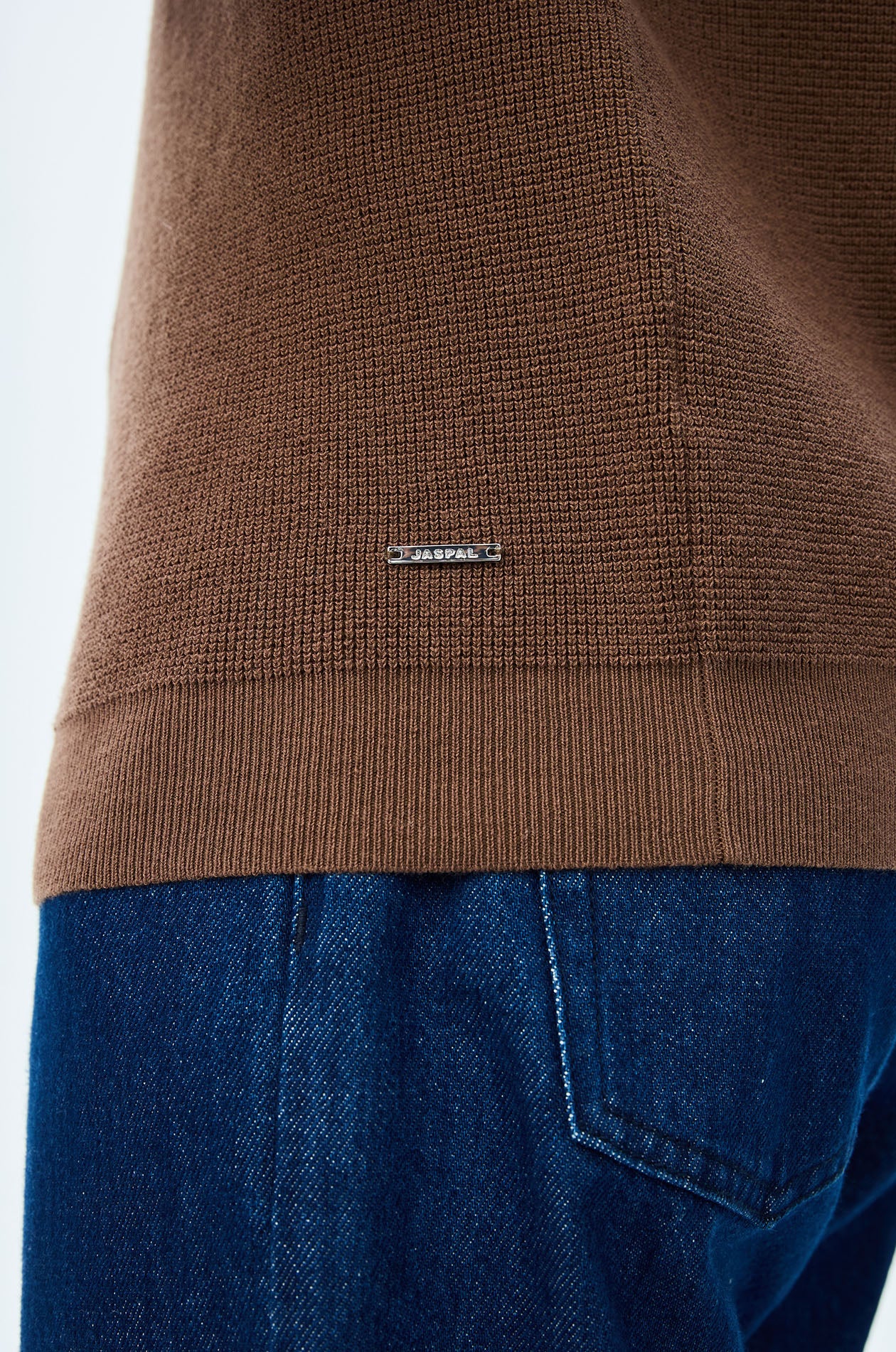 Retro Striped Knit Polo Shirt - Image 4