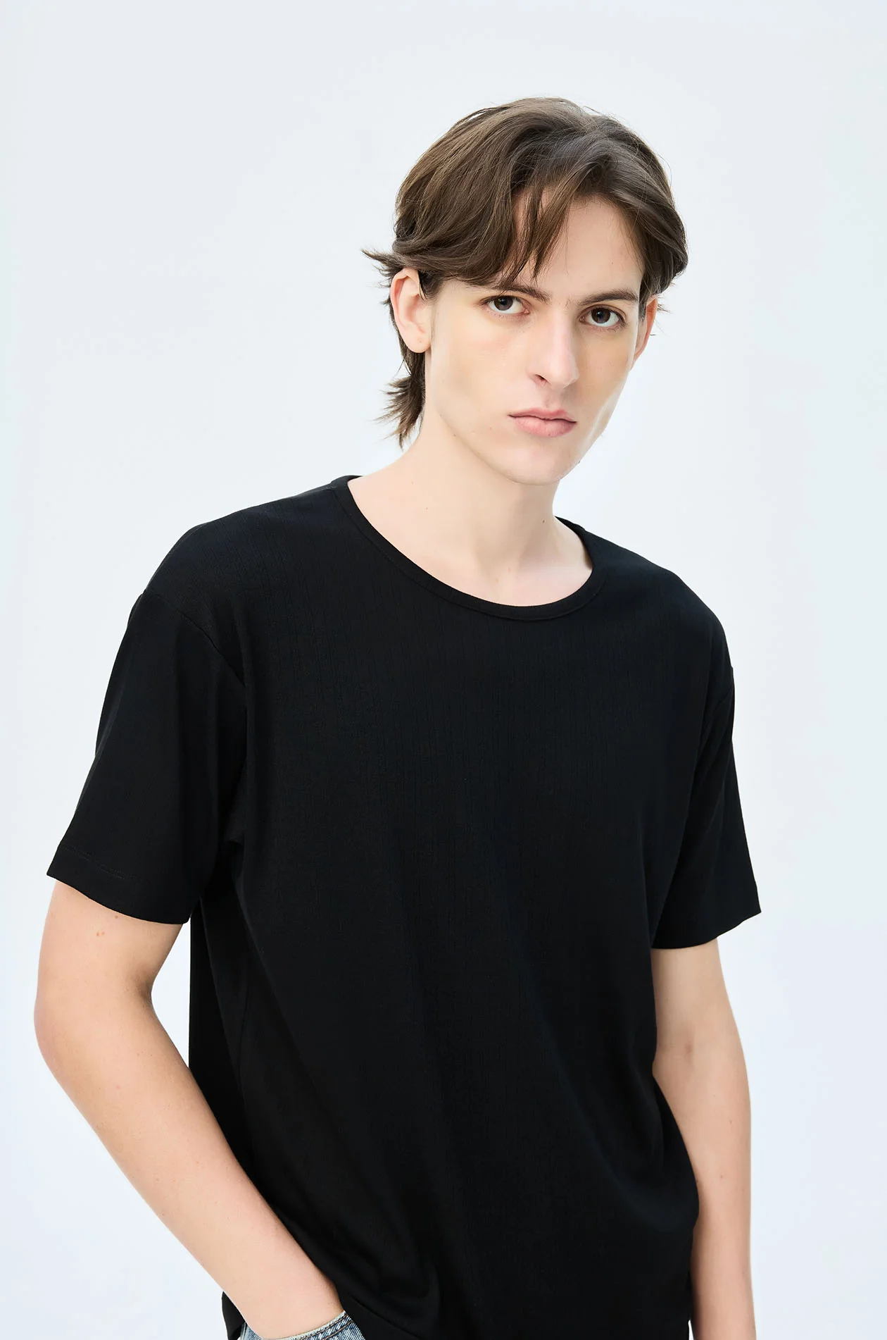 Wide Neck Relaxed T-Shirt - Image 3