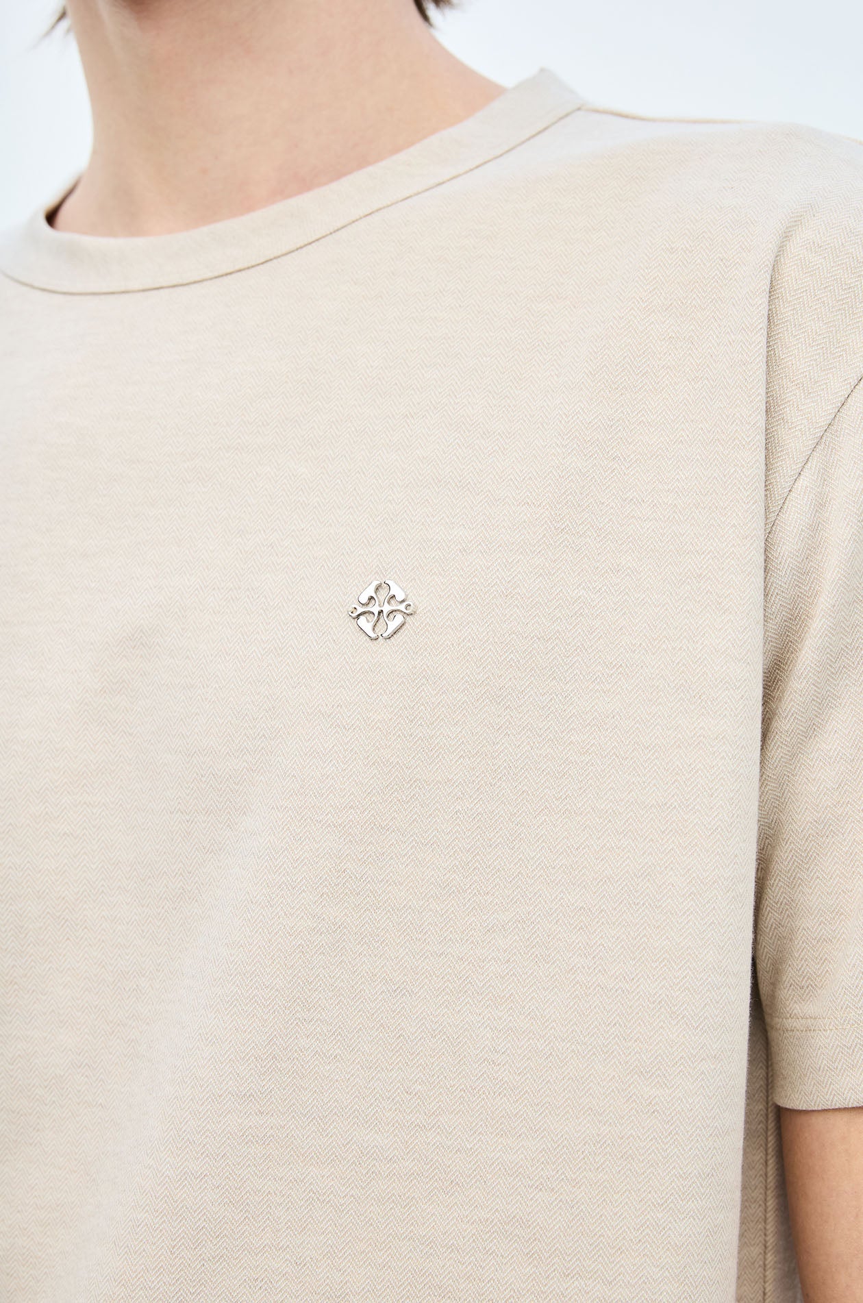Herringbone Relaxed T-Shirt - Image 4