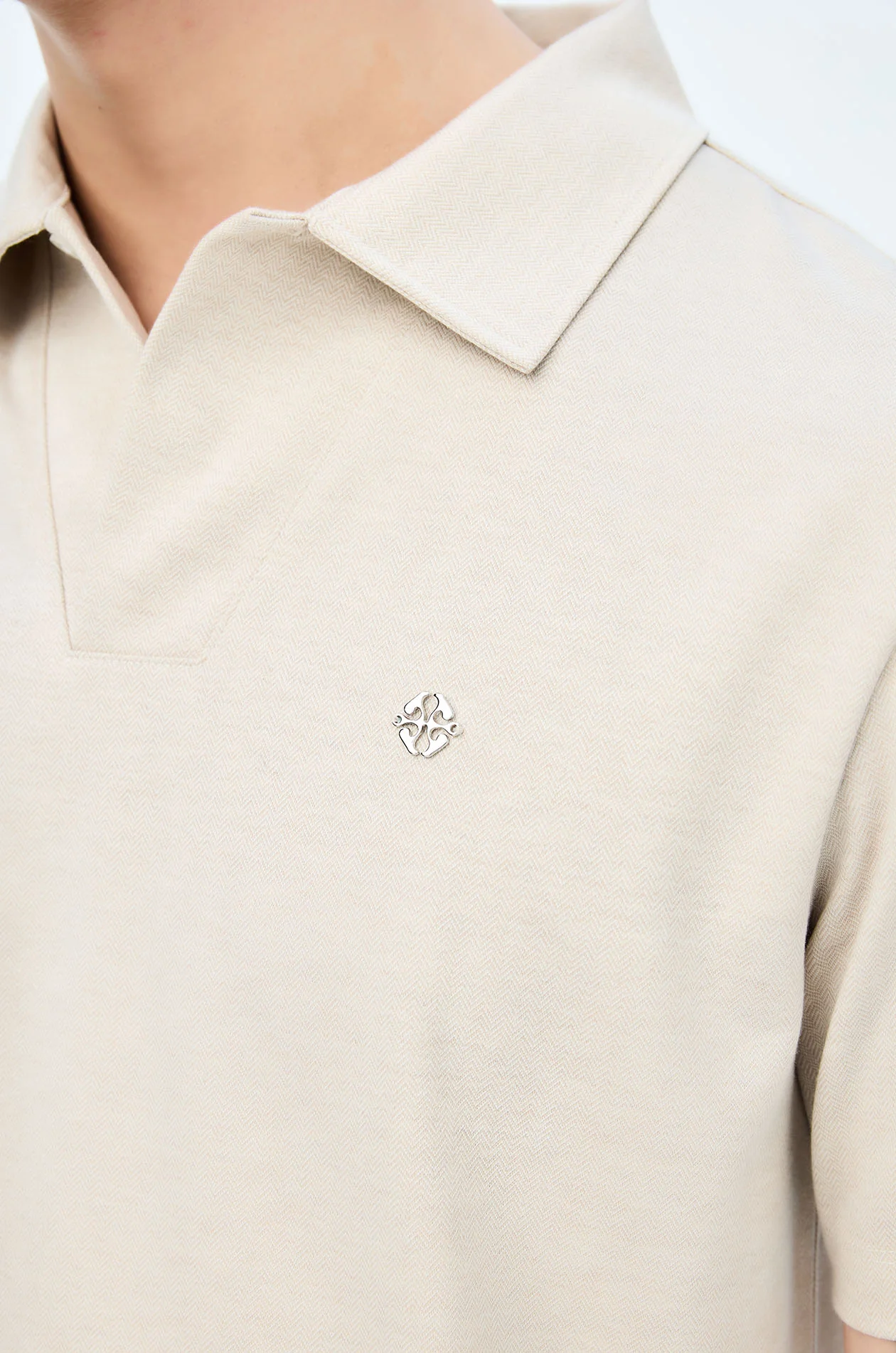 Herringbone Polo Shirt - Image 4