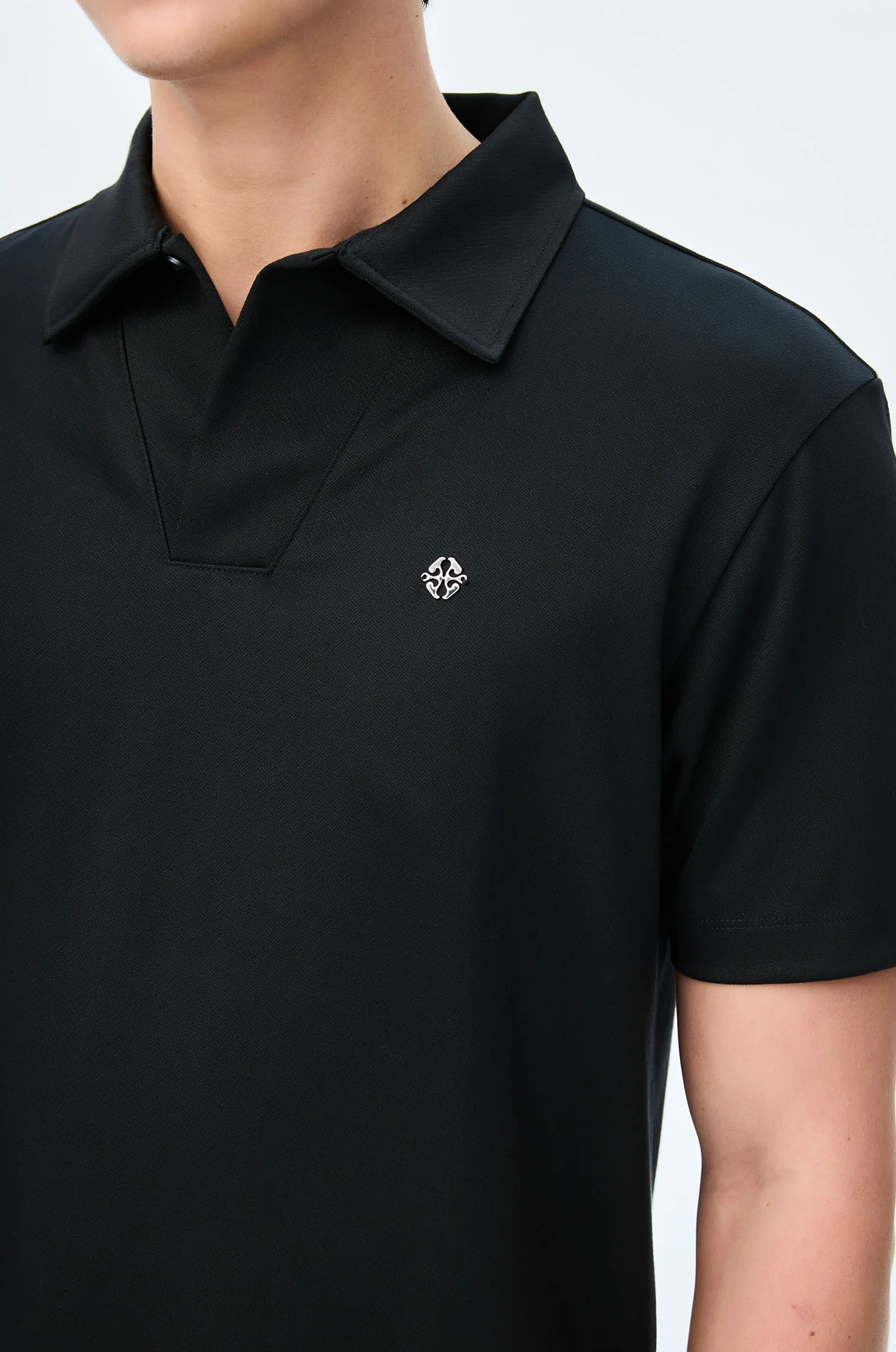Herringbone Polo Shirt - Image 8