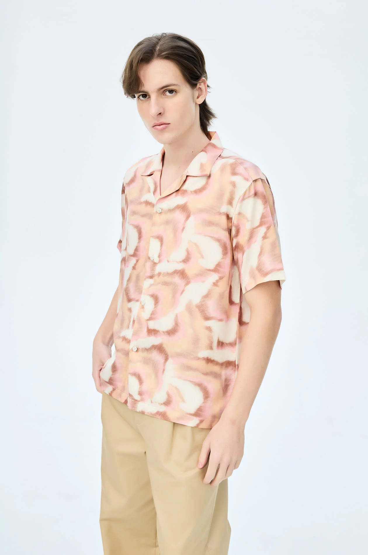 Abstract Brushstroke Motif Shirt - Image 2