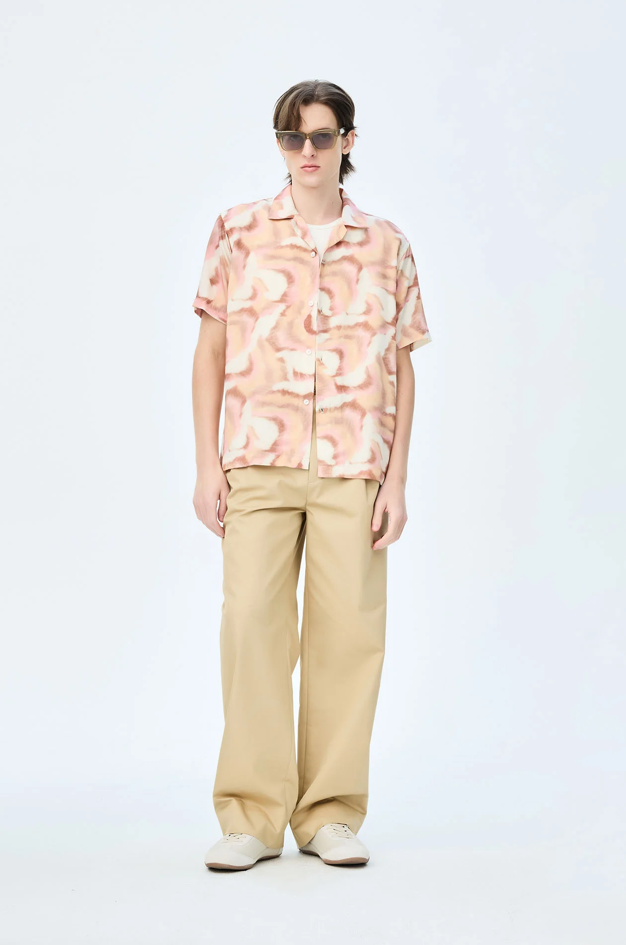 Abstract Brushstroke Motif Shirt - Image 5