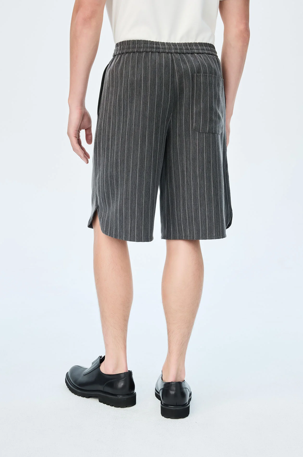 Striped Herringbone Shorts - Image 3