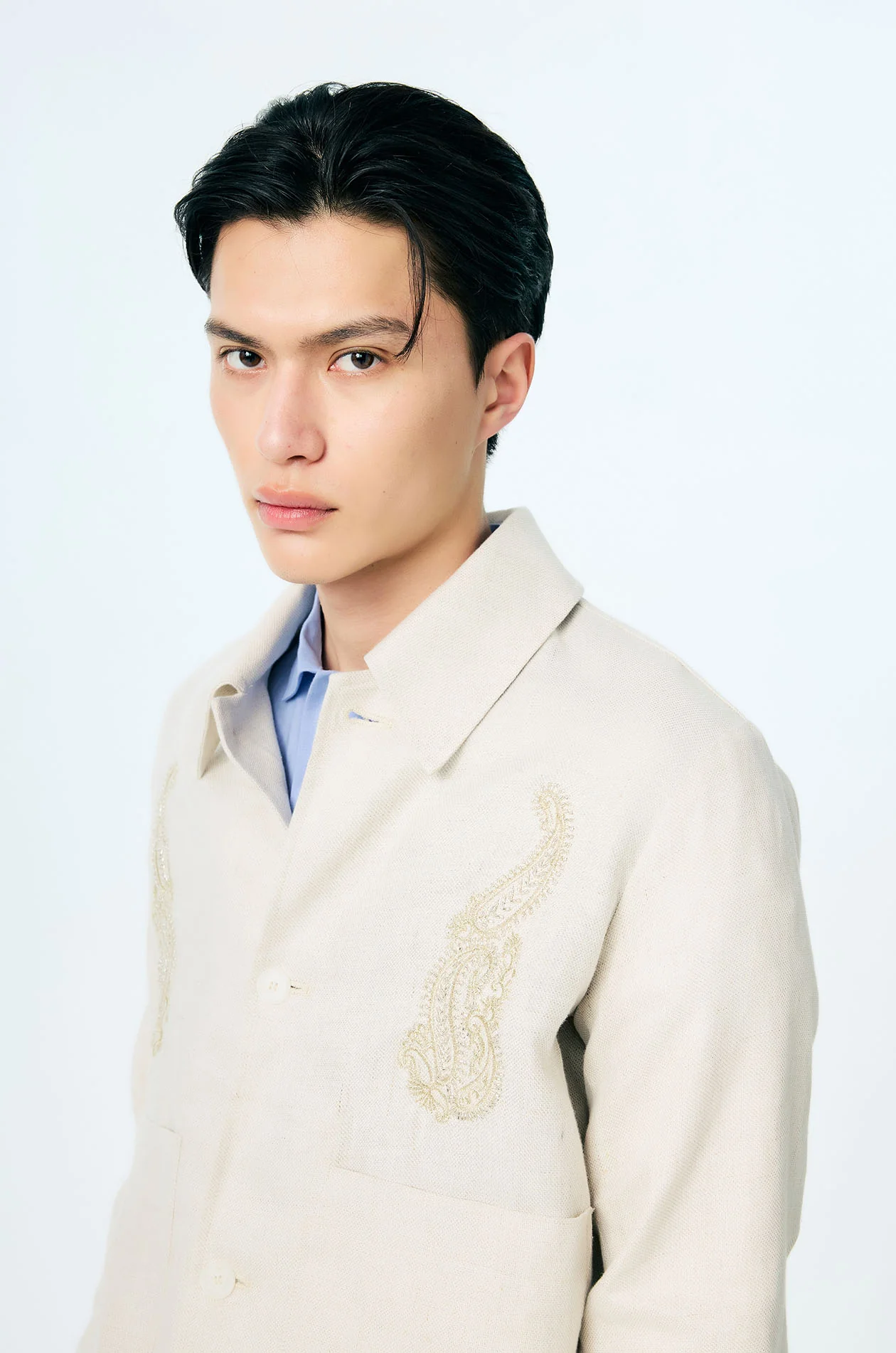 Paisley Embroidered Blouson Jacket - Image 2