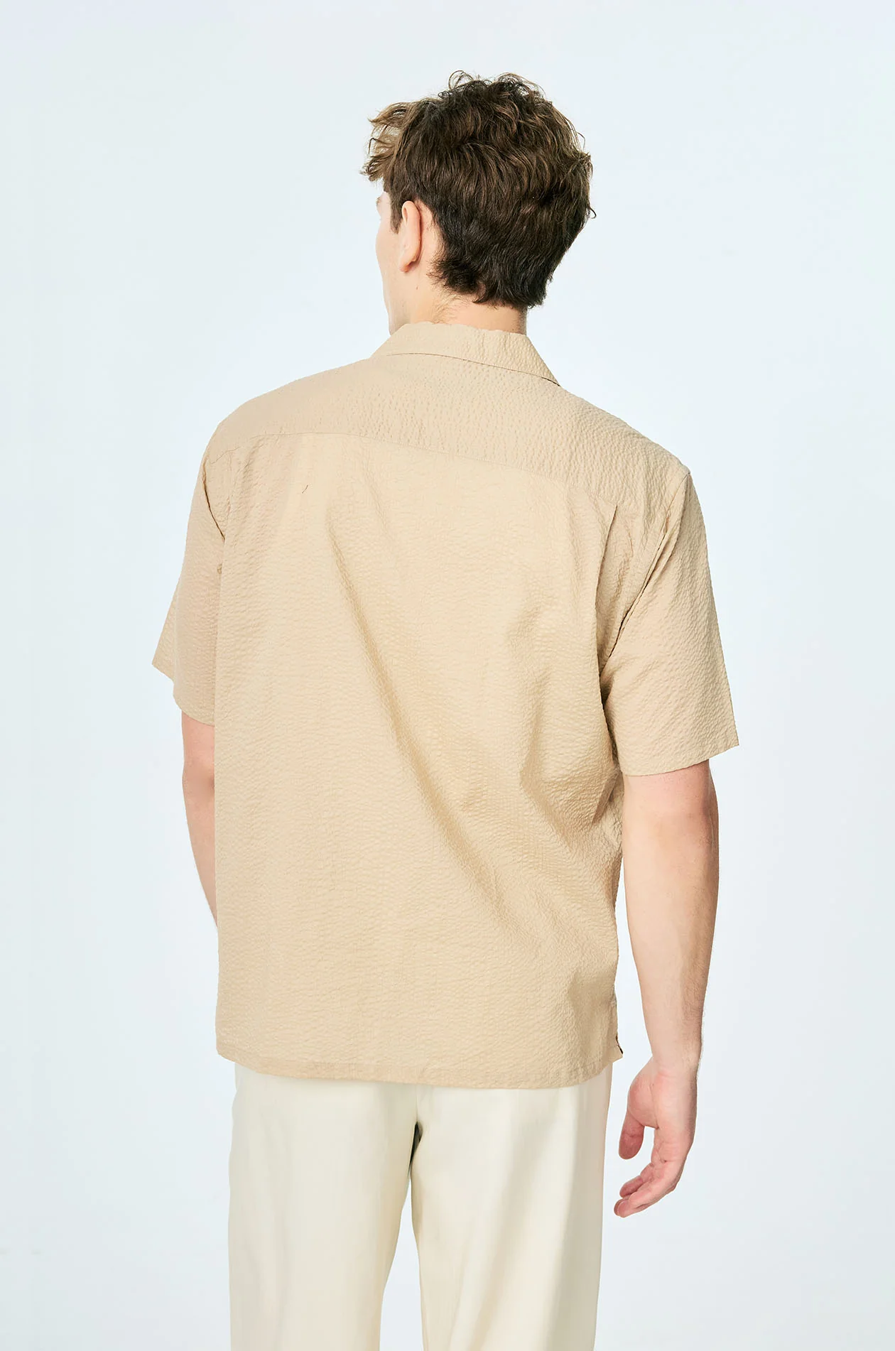 Crinkled Cotton Lawn Resort Shirt - Image 4