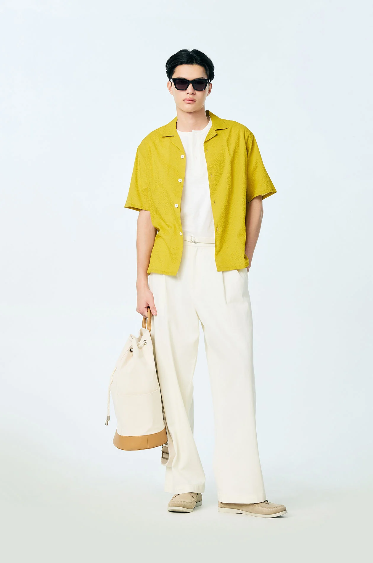 Crinkled Cotton Lawn Resort Shirt - Image 5