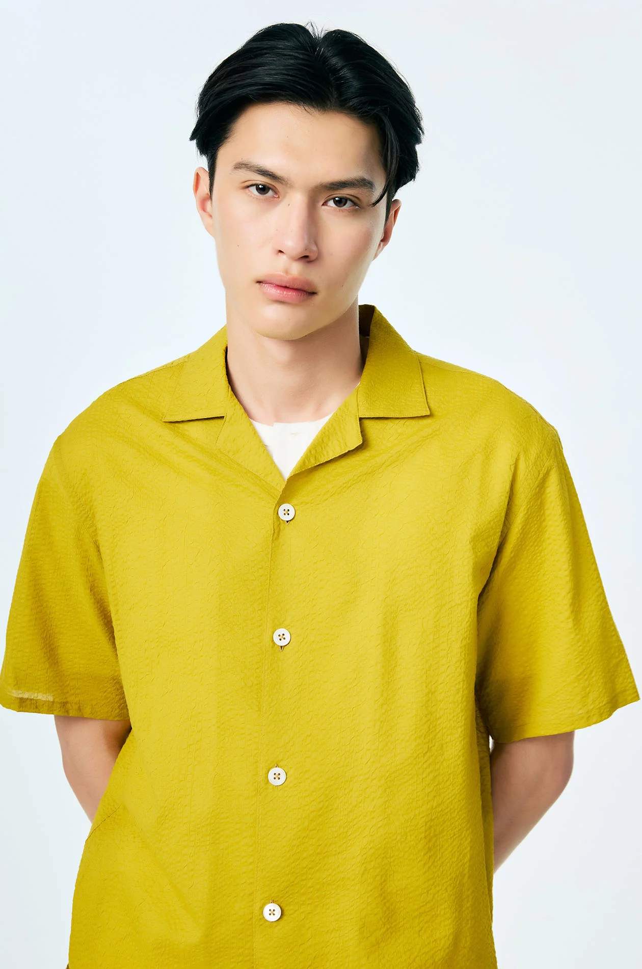 Crinkled Cotton Lawn Resort Shirt - Image 7