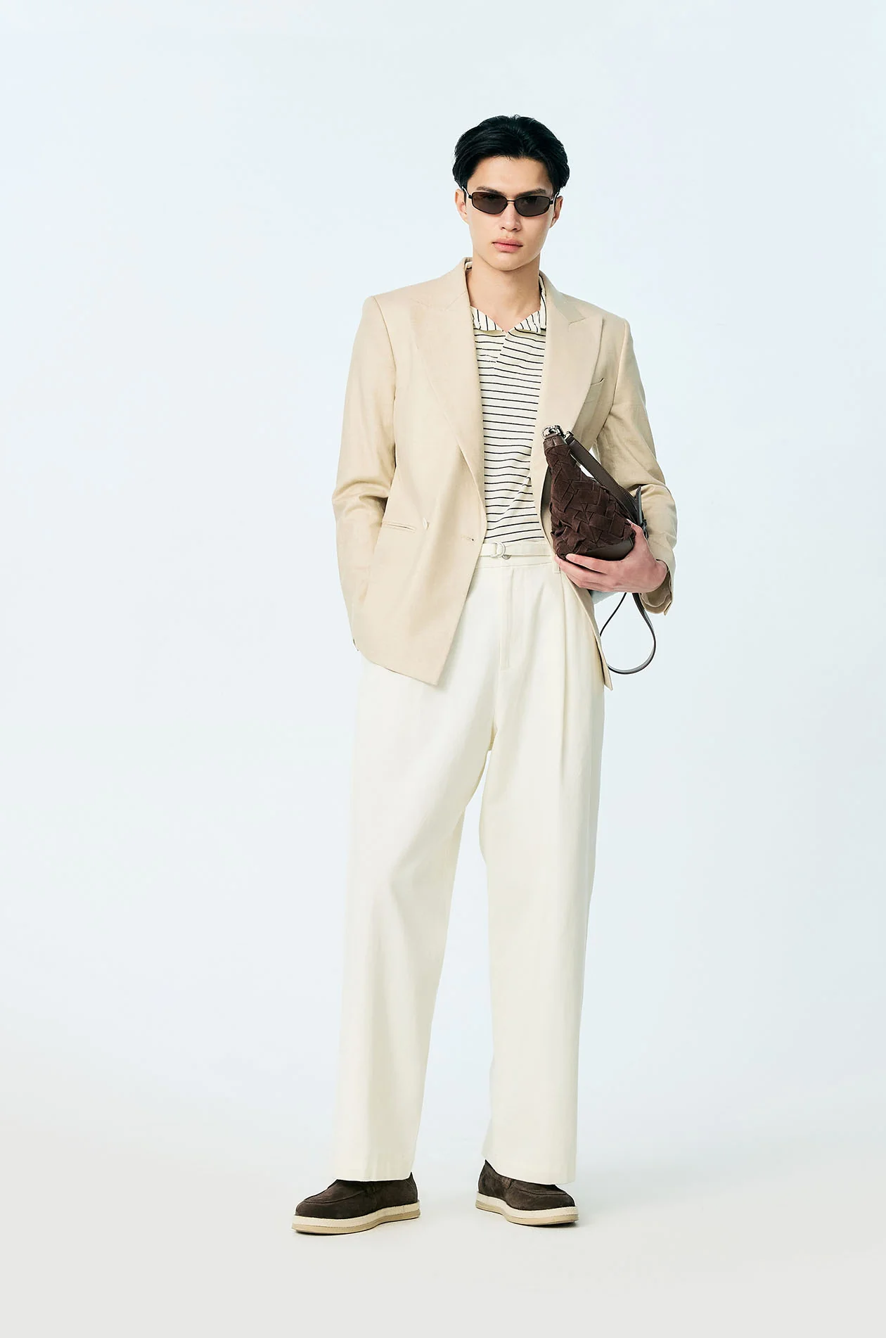 Striped French Terry Relaxed Polo - Image 13