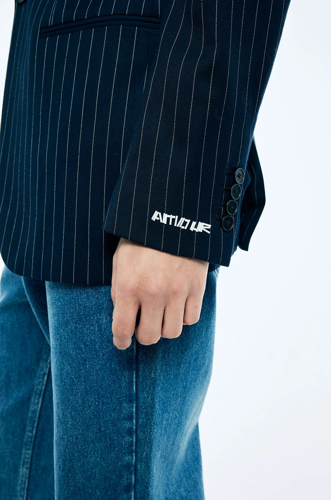 Rose Striped Blazer - Image 4