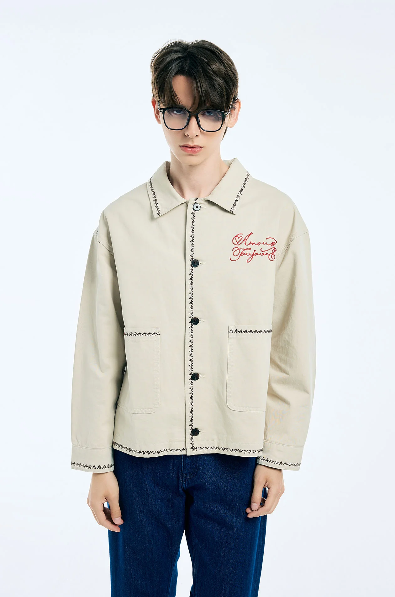 Embroidered Blouson Jacket - Image 2
