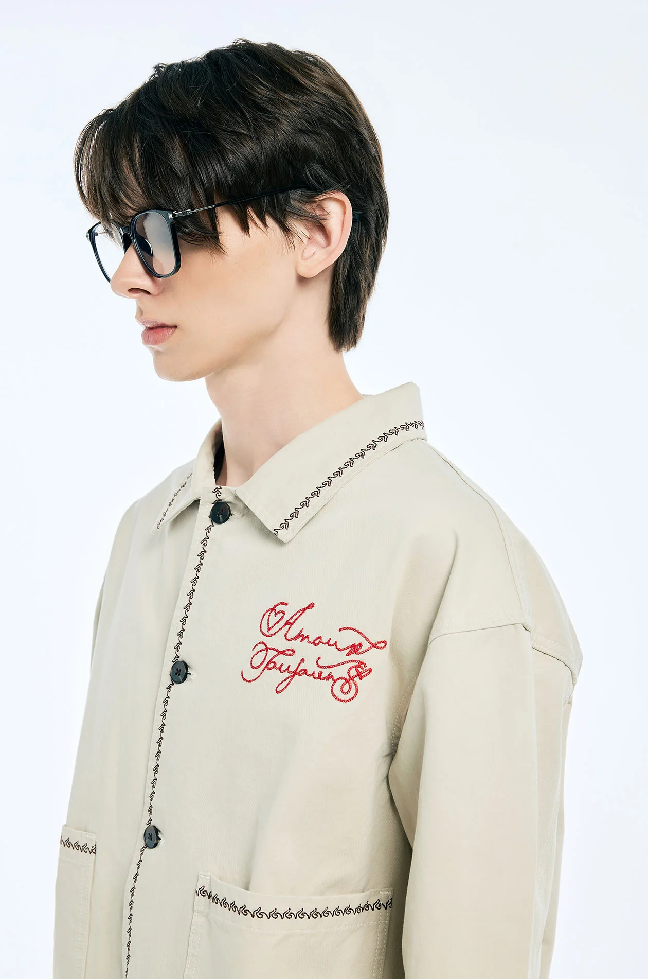 Embroidered Blouson Jacket - Image 3