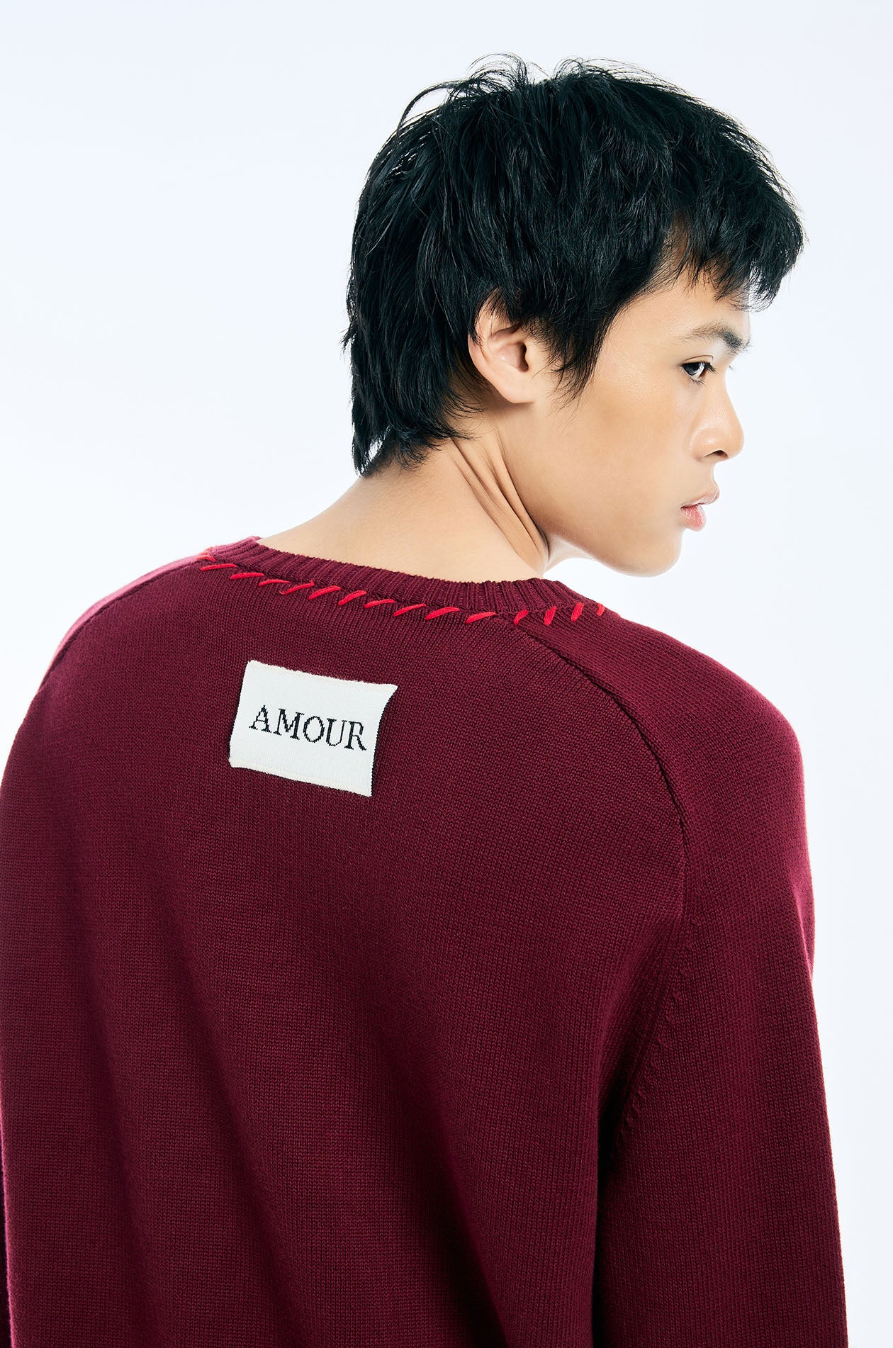 Rose Stitching Knit Cardigan - Image 4
