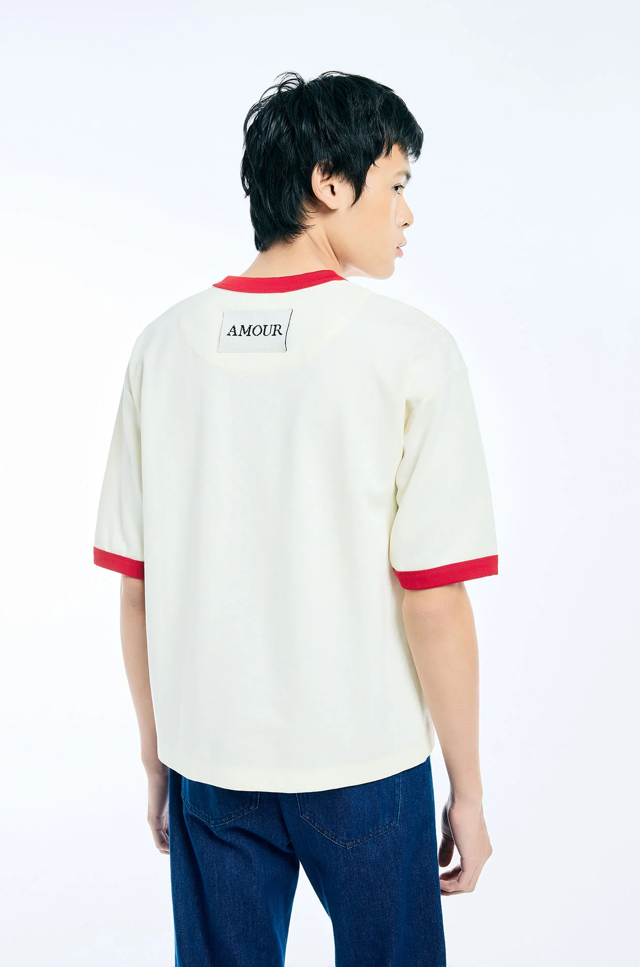 Rose Embroidered Ringer Tee - Image 11