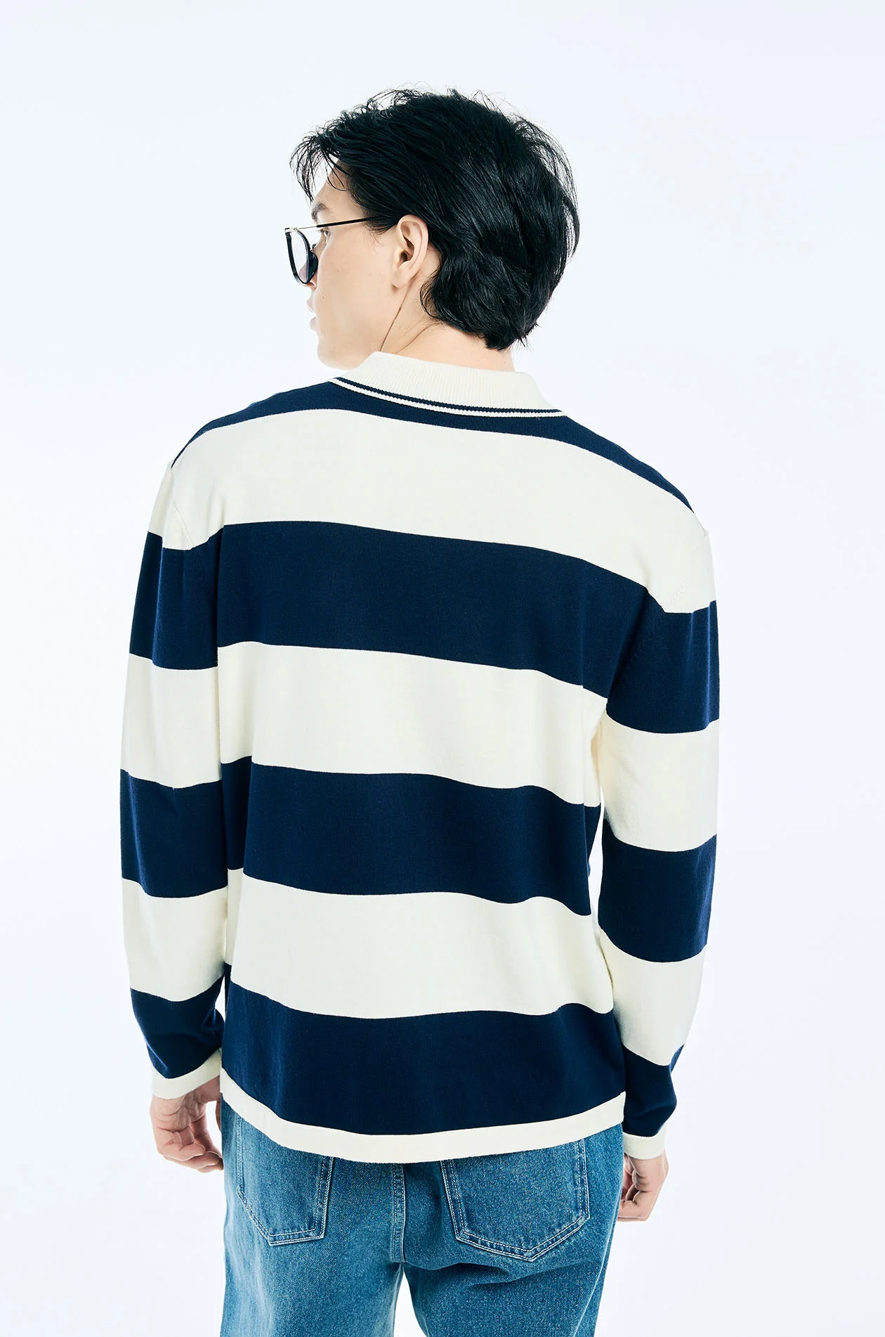 Rose Embroidered Rugby Polo - Image 4