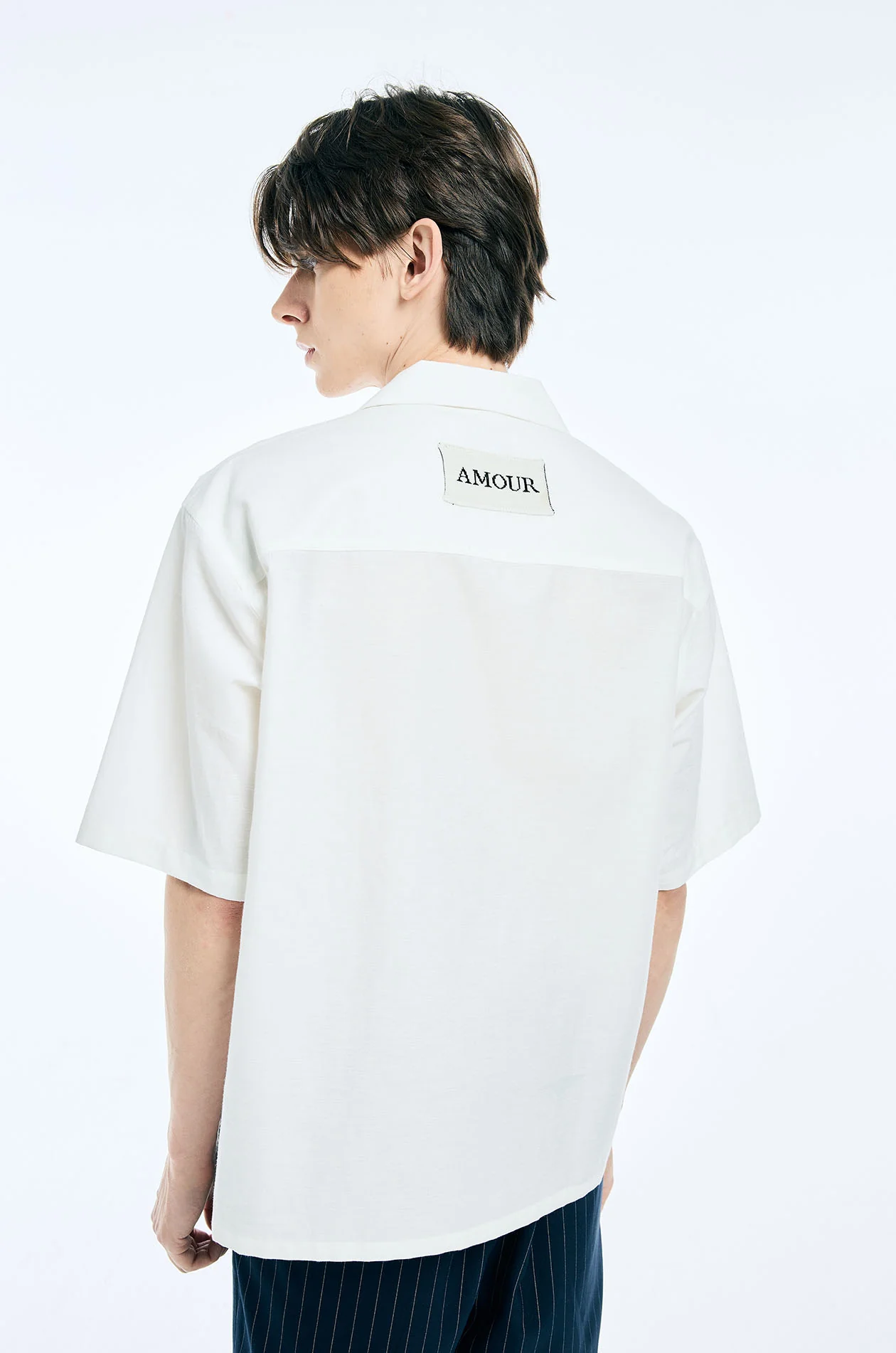 Raspberry Linen-Blend Shirt - Image 5