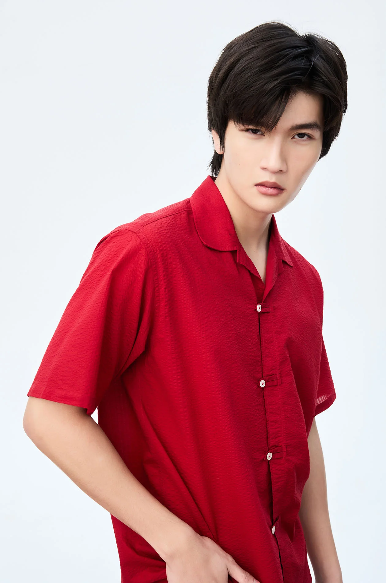 Chinese-Inspired Seersucker Shirt - Image 3