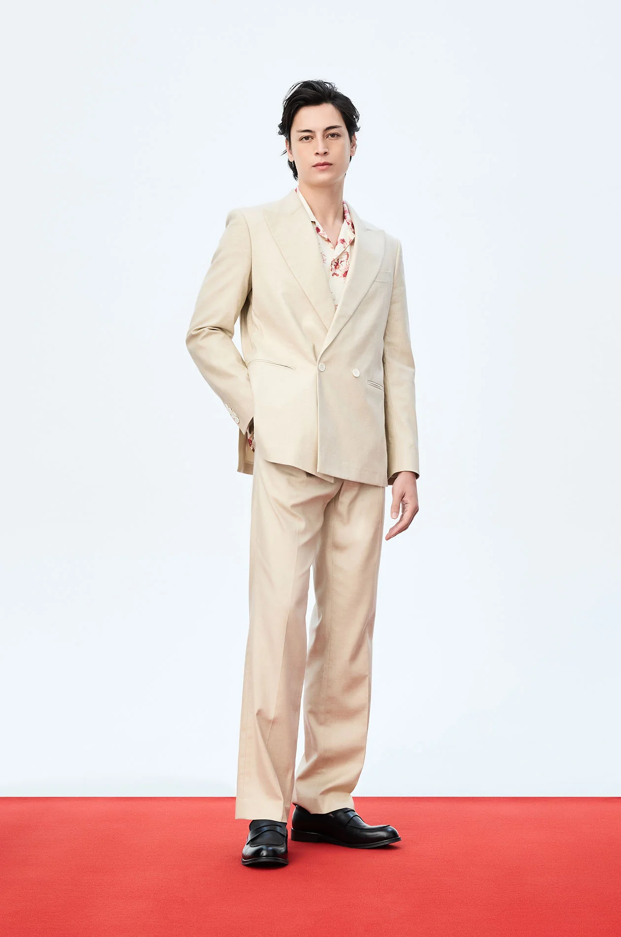 Motif Printed Satin Shirt - Image 6