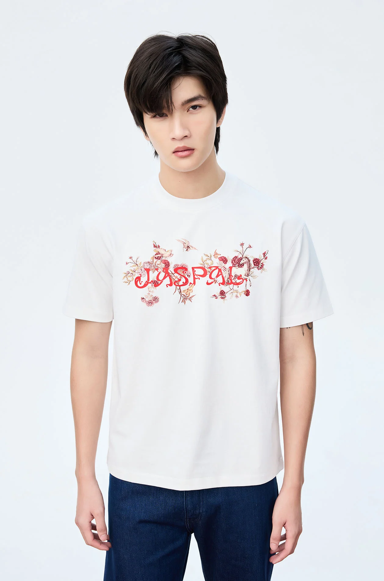 Motif Printed Logo T-Shirt - Image 7