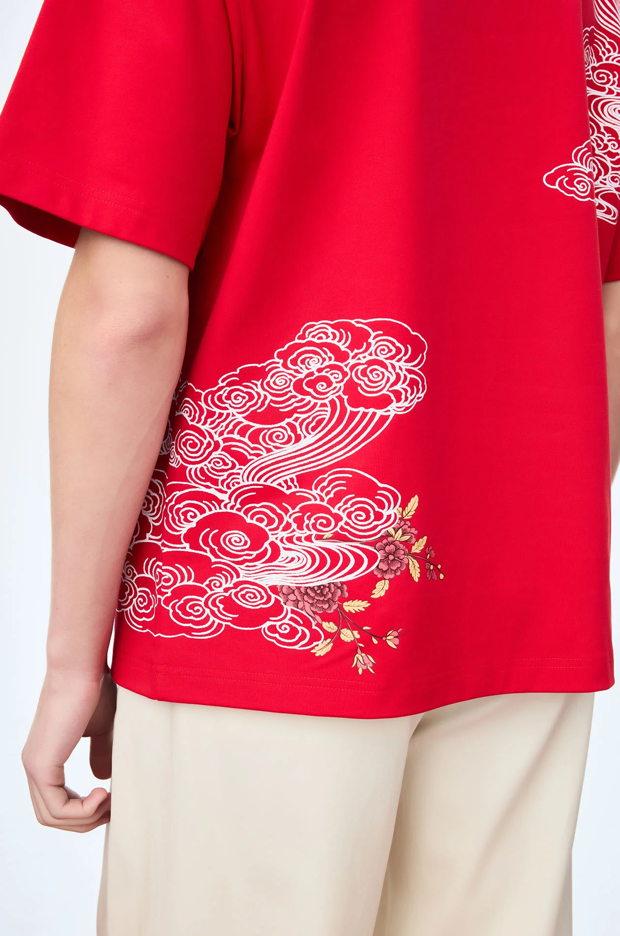 Motif Printed Oversized T-Shirt - Image 4