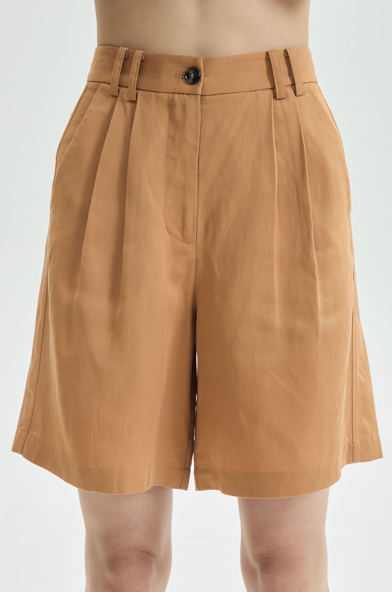 Pleated Bermuda Shorts - Image 2