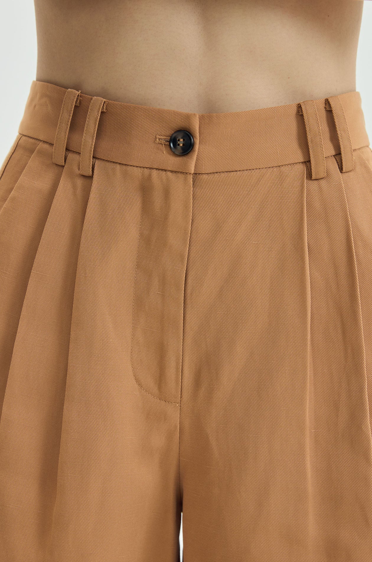 Pleated Bermuda Shorts - Image 3