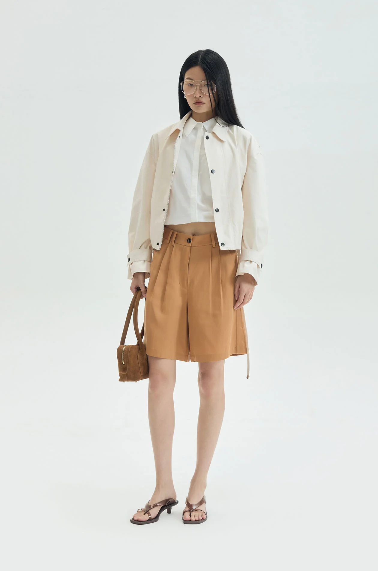 Pleated Bermuda Shorts - Image 5