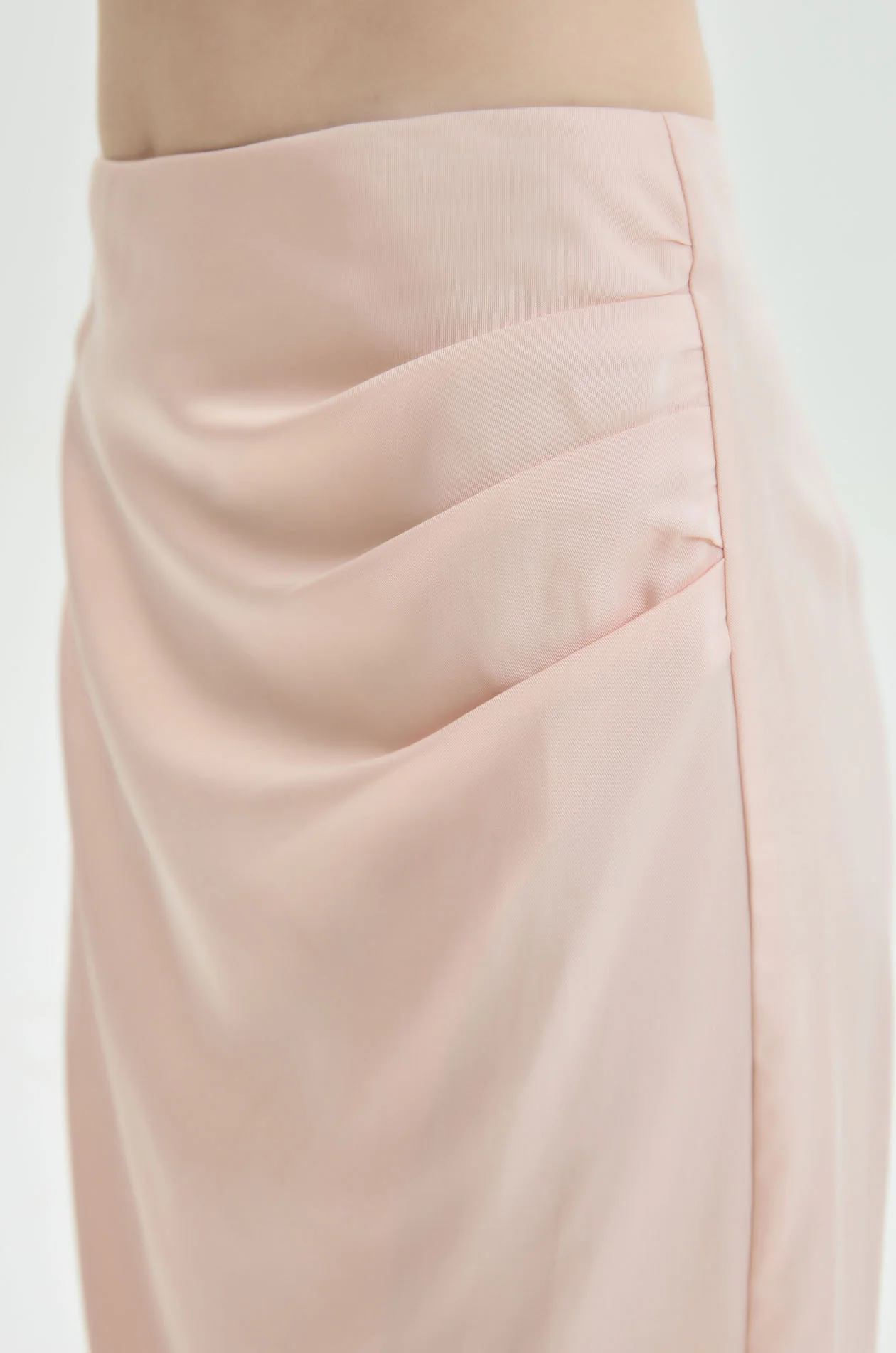 Wrapped Lyocell Pencil Midi Skirt - Image 3