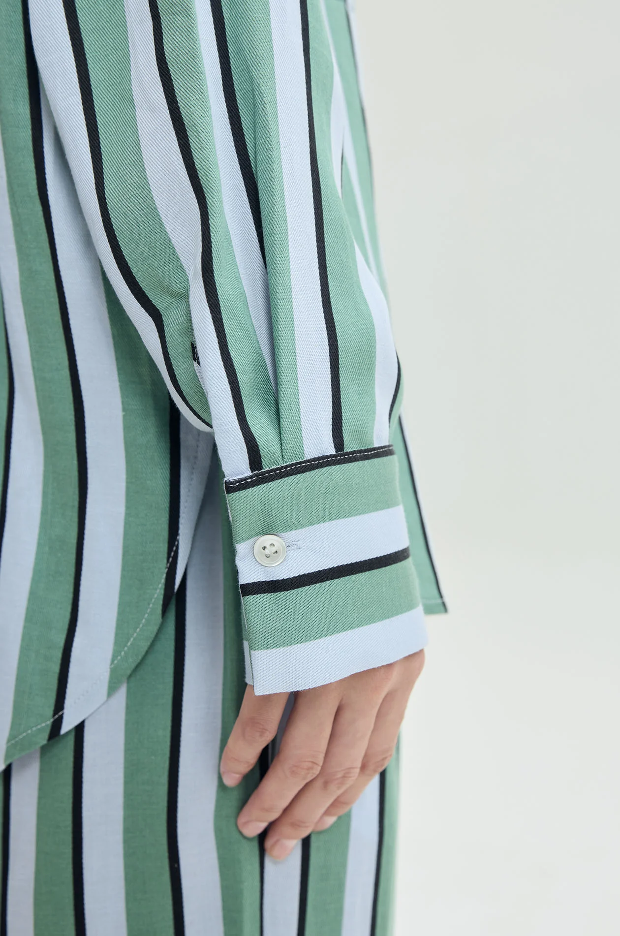 Striped Lyocell Pocket Shirt - Image 4
