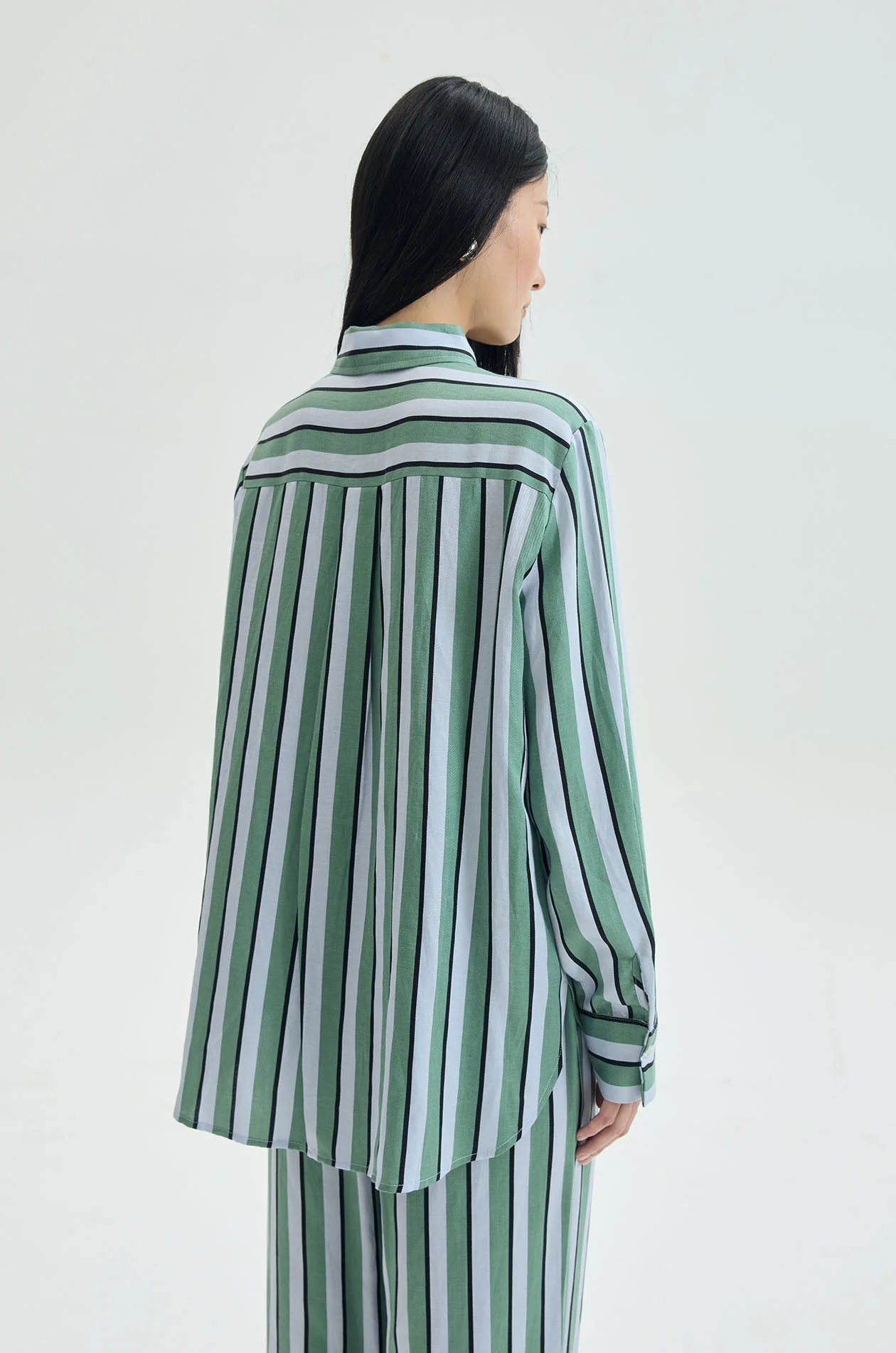 Striped Lyocell Pocket Shirt - Image 5
