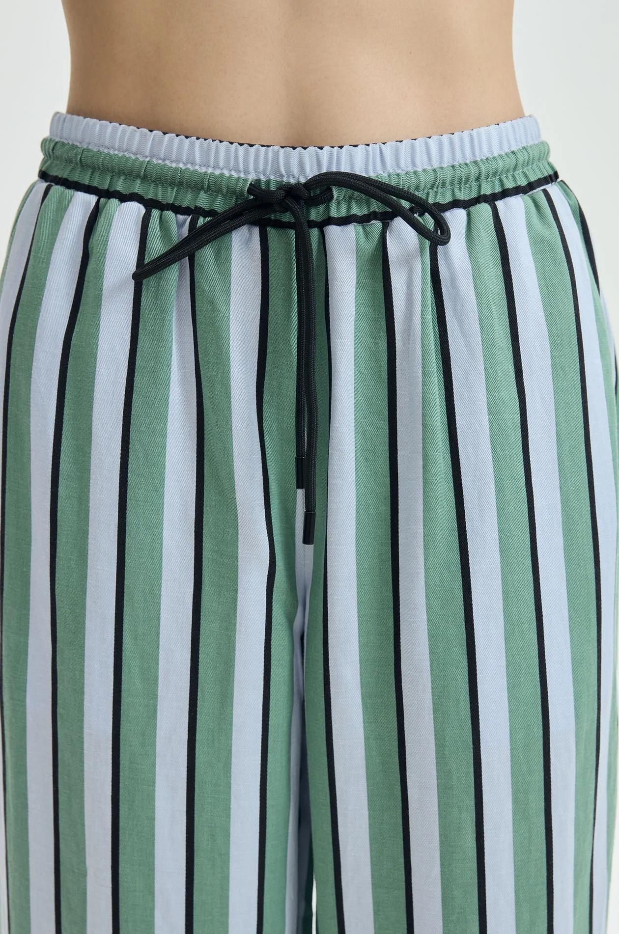 Striped Lyocell Leisure Pants - Image 3