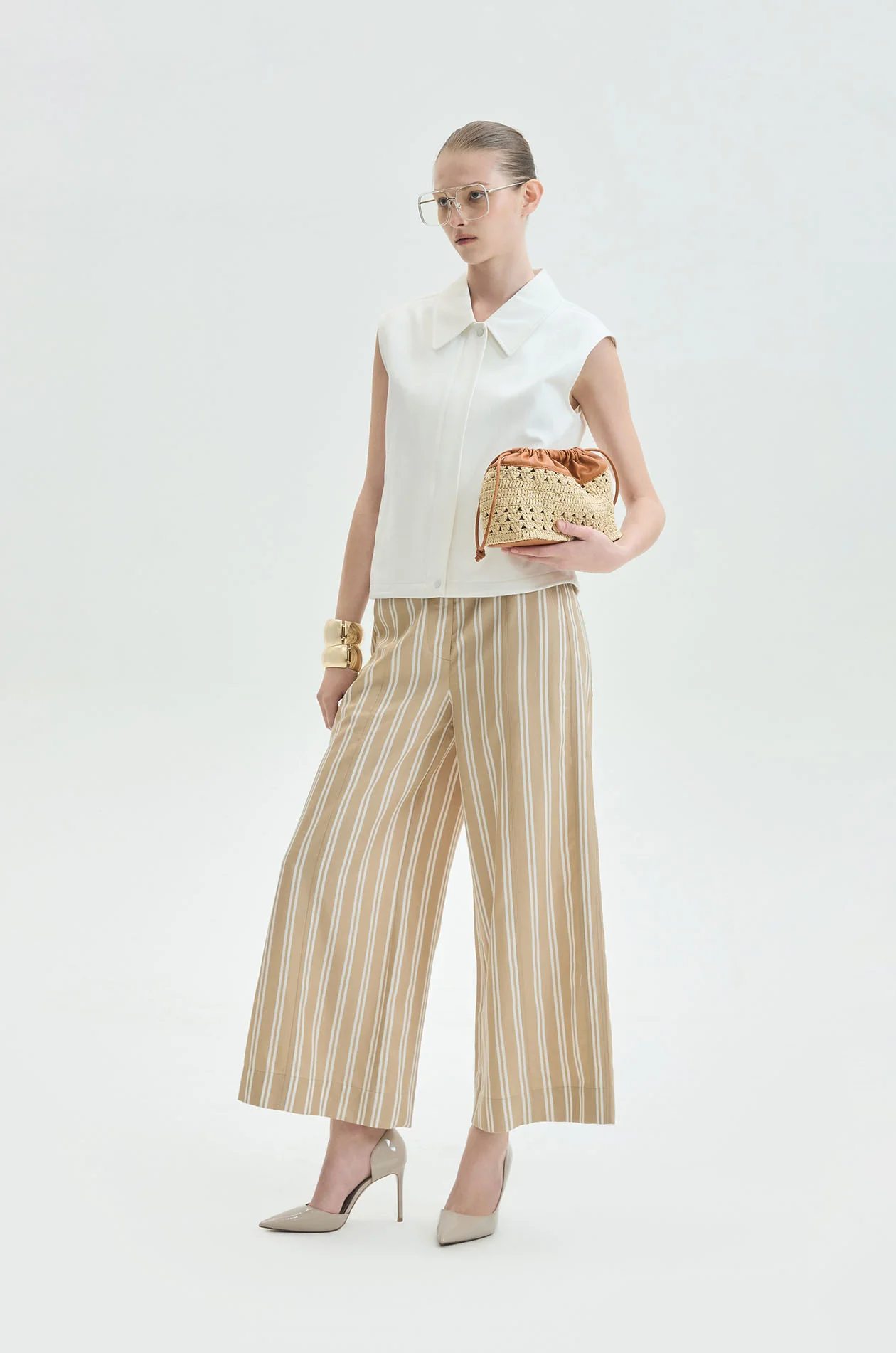 Striped Single-Breasted Casual Vest - Image 6