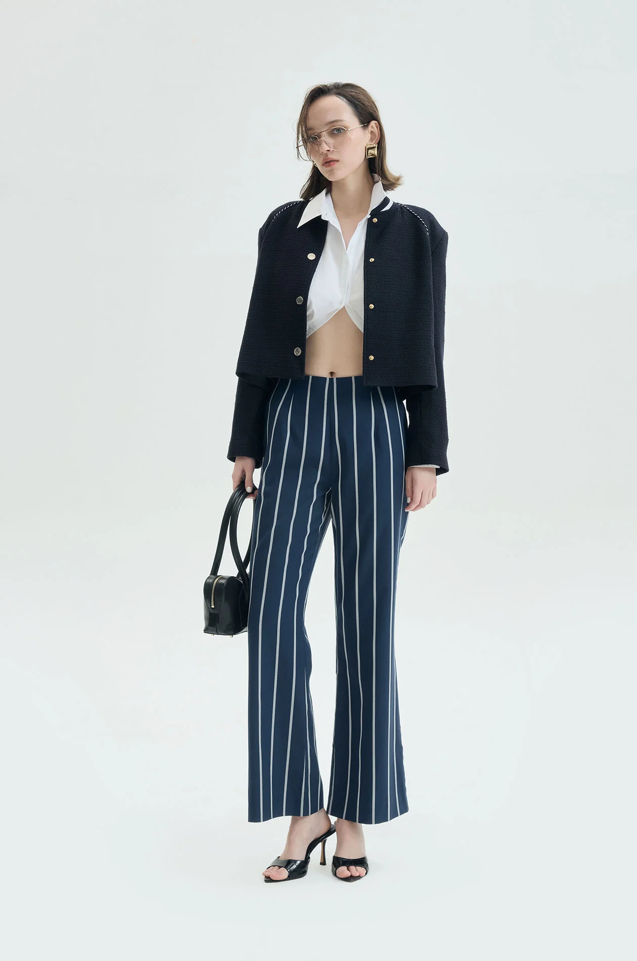 Striped Flare Pants