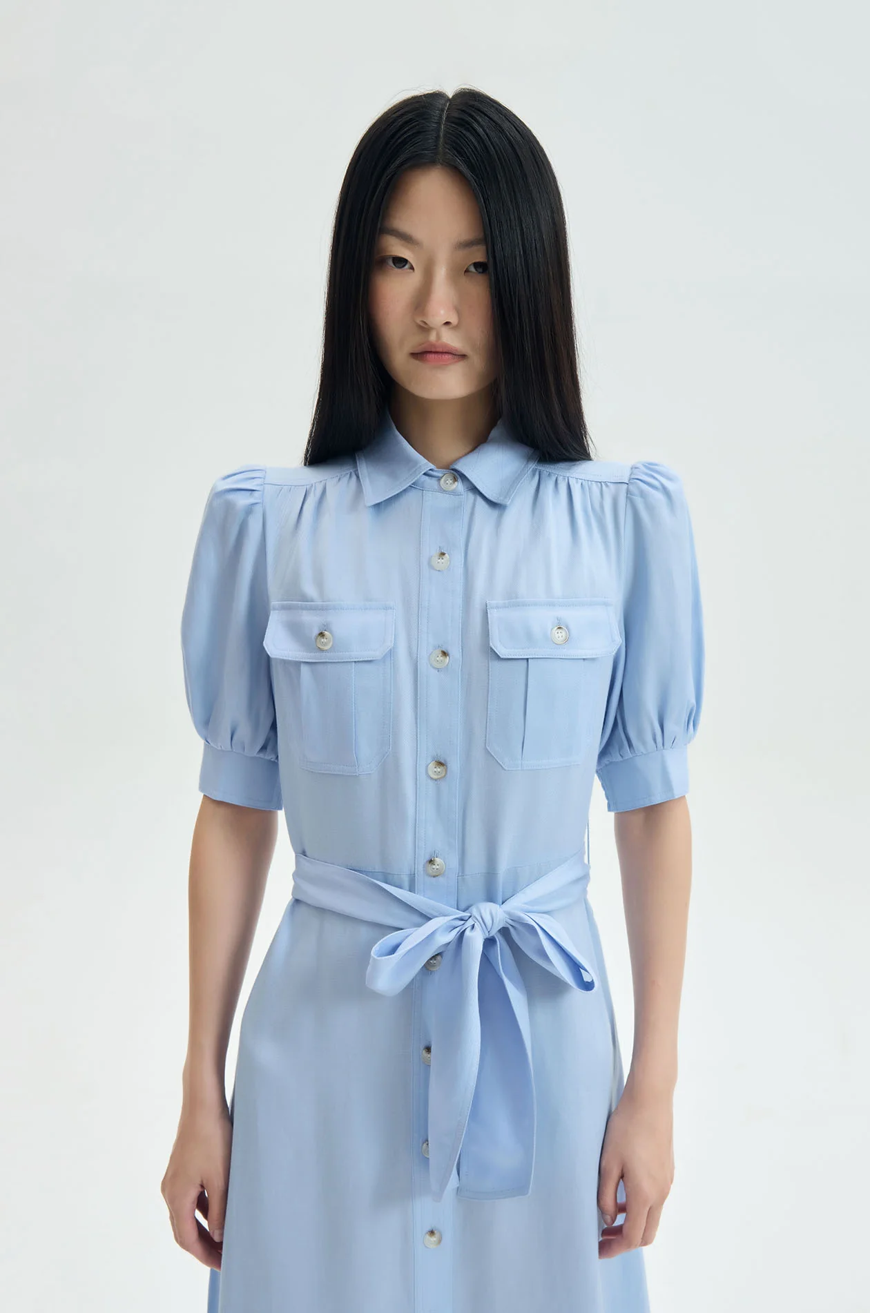 Belted Utility‑Style Maxi Dress - Image 2