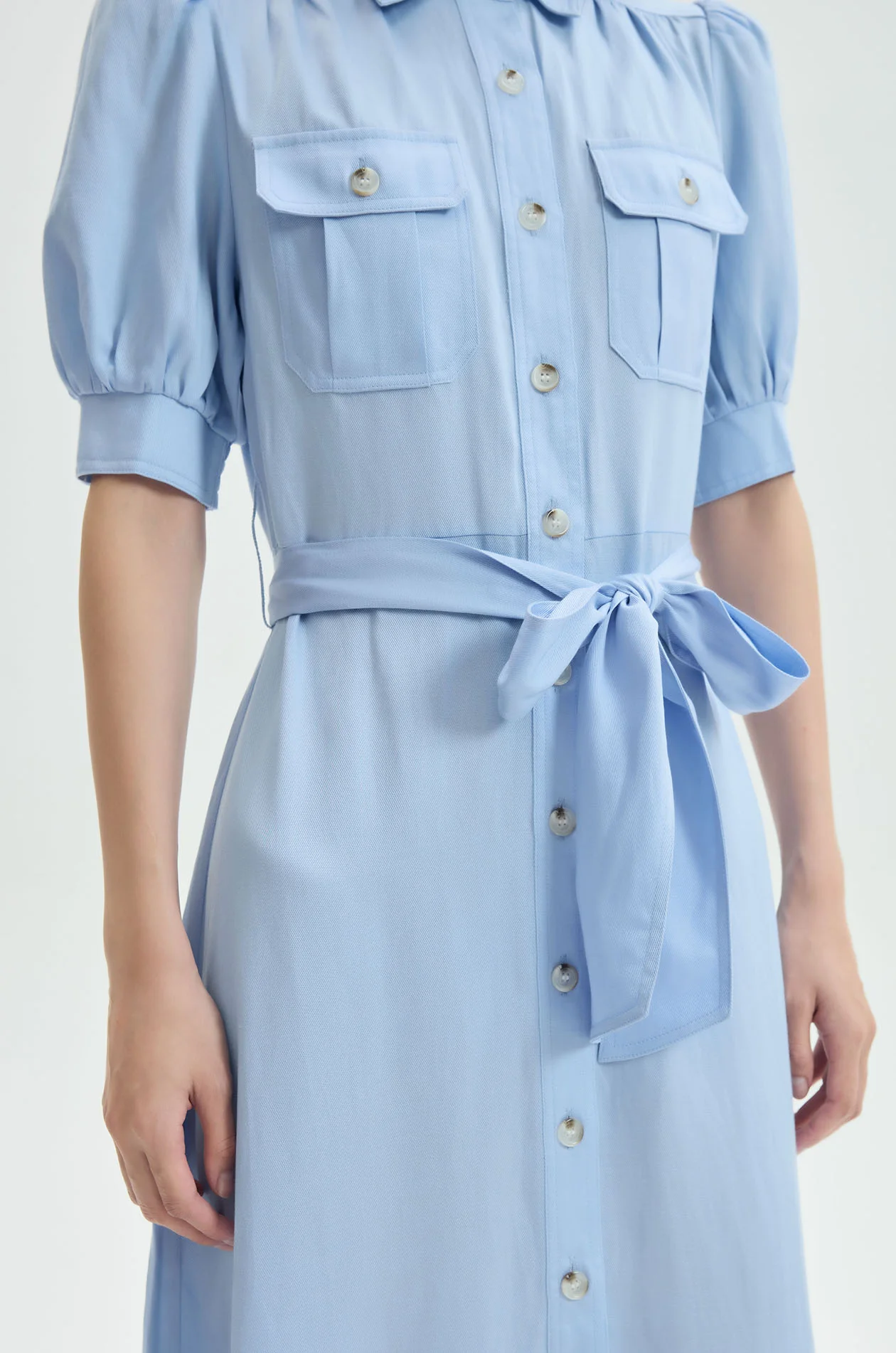 Belted Utility‑Style Maxi Dress - Image 3