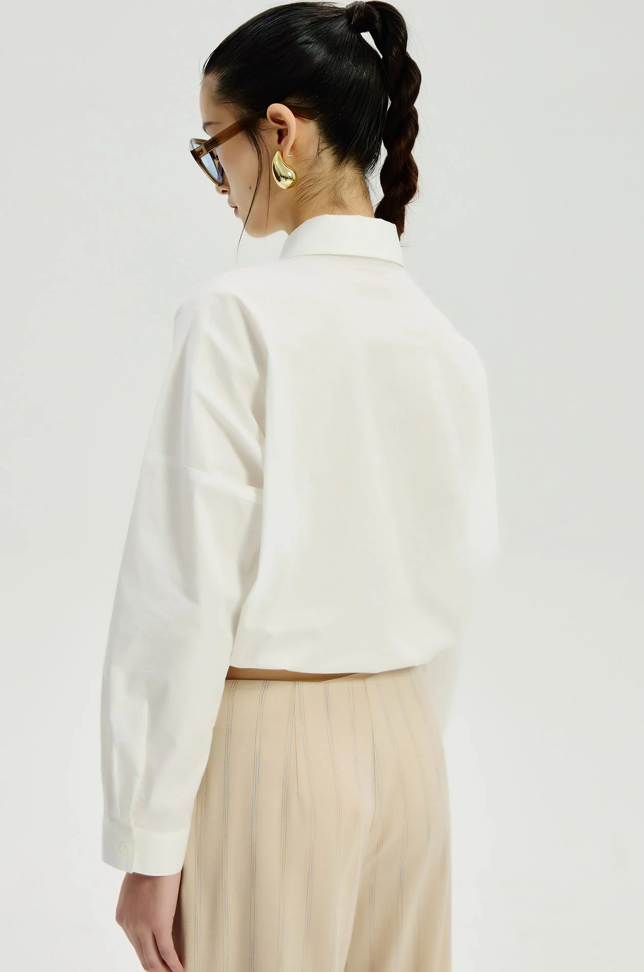 Cropped Nylon Shirt - Image 5