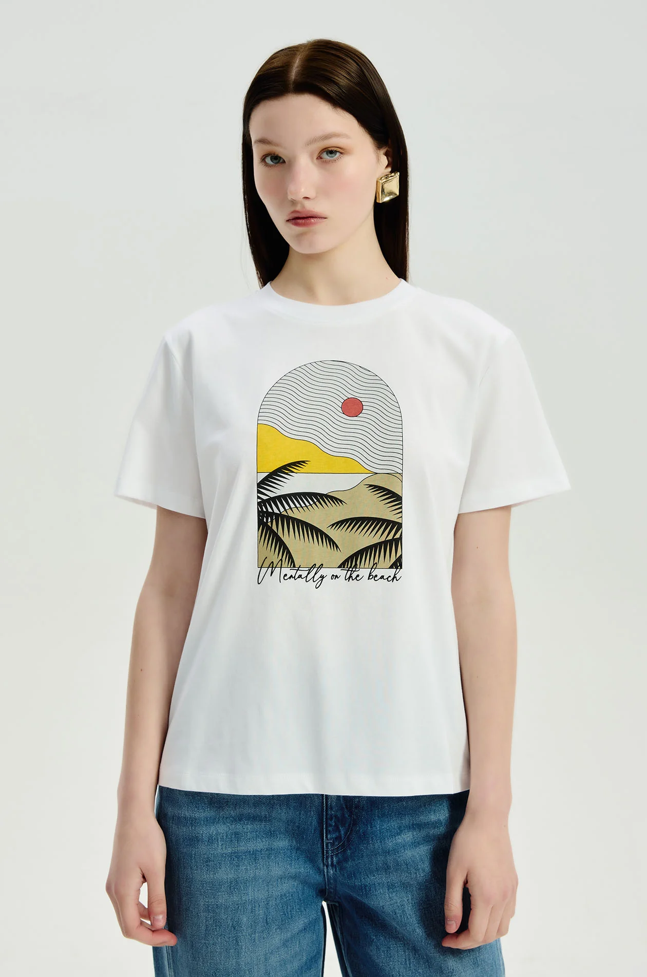 Beach Inspired Graphic T-Shirt - Image 2