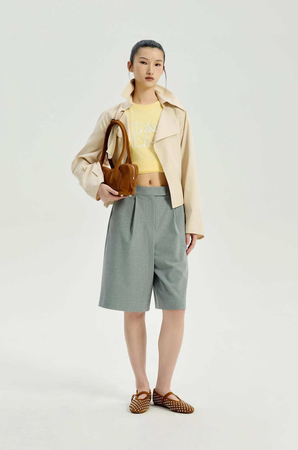 Letter Embroidered T‑Shirt