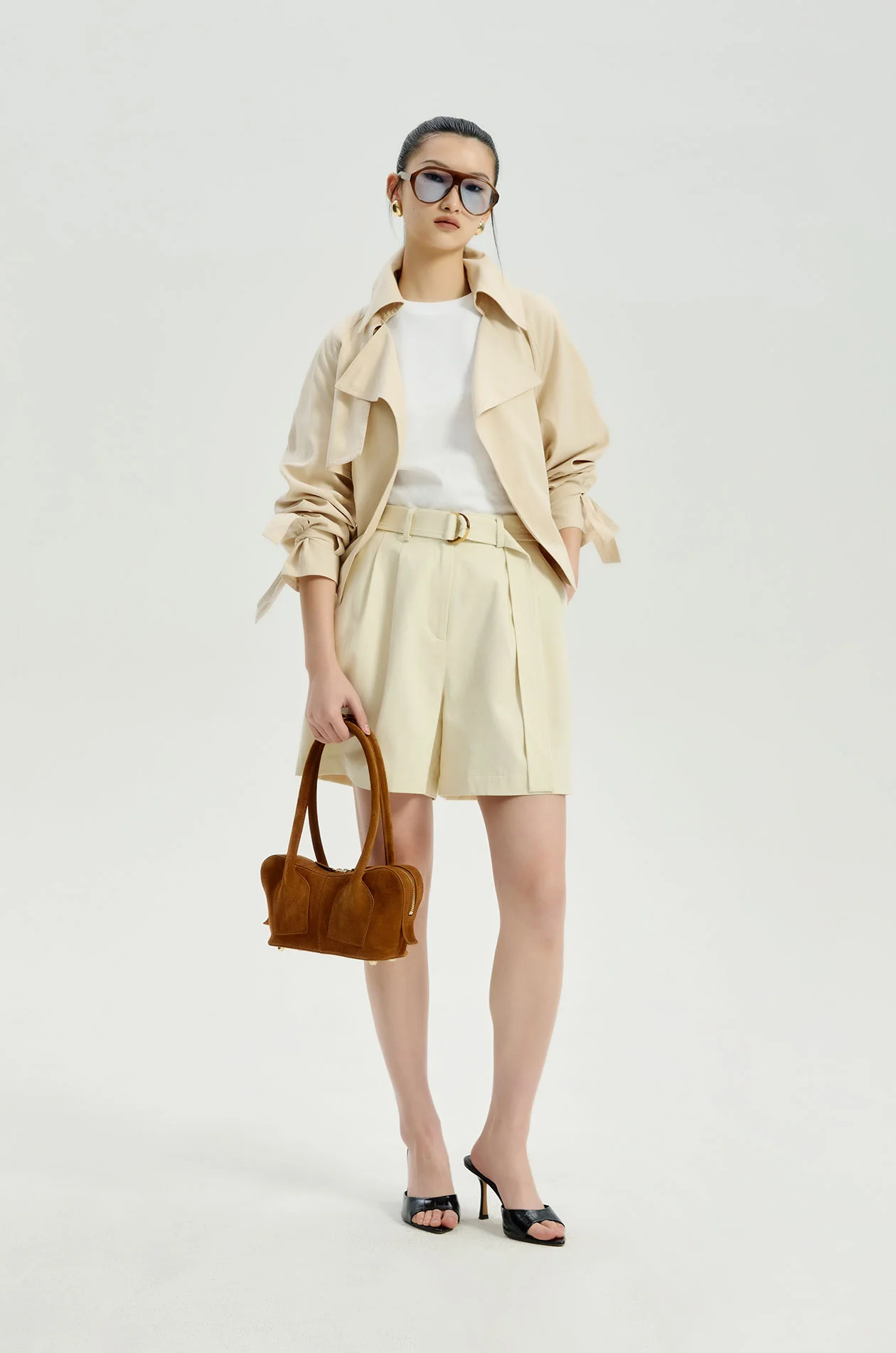 City Shorts with Belt