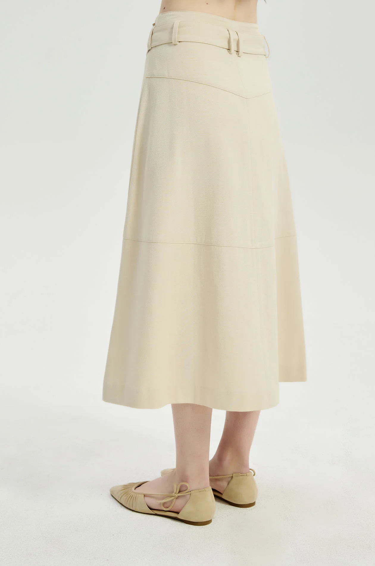 Wrapped Skirt with Belt - Image 5