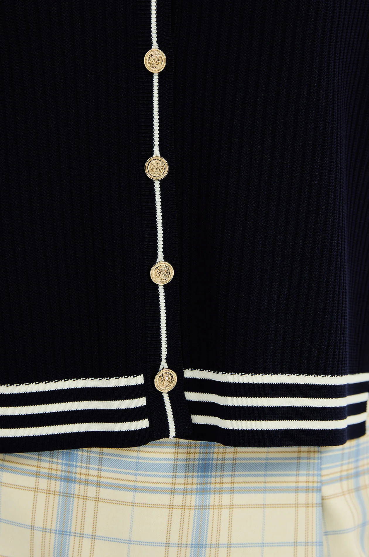 Contrast‑Trim Ribbed Vest - Image 3