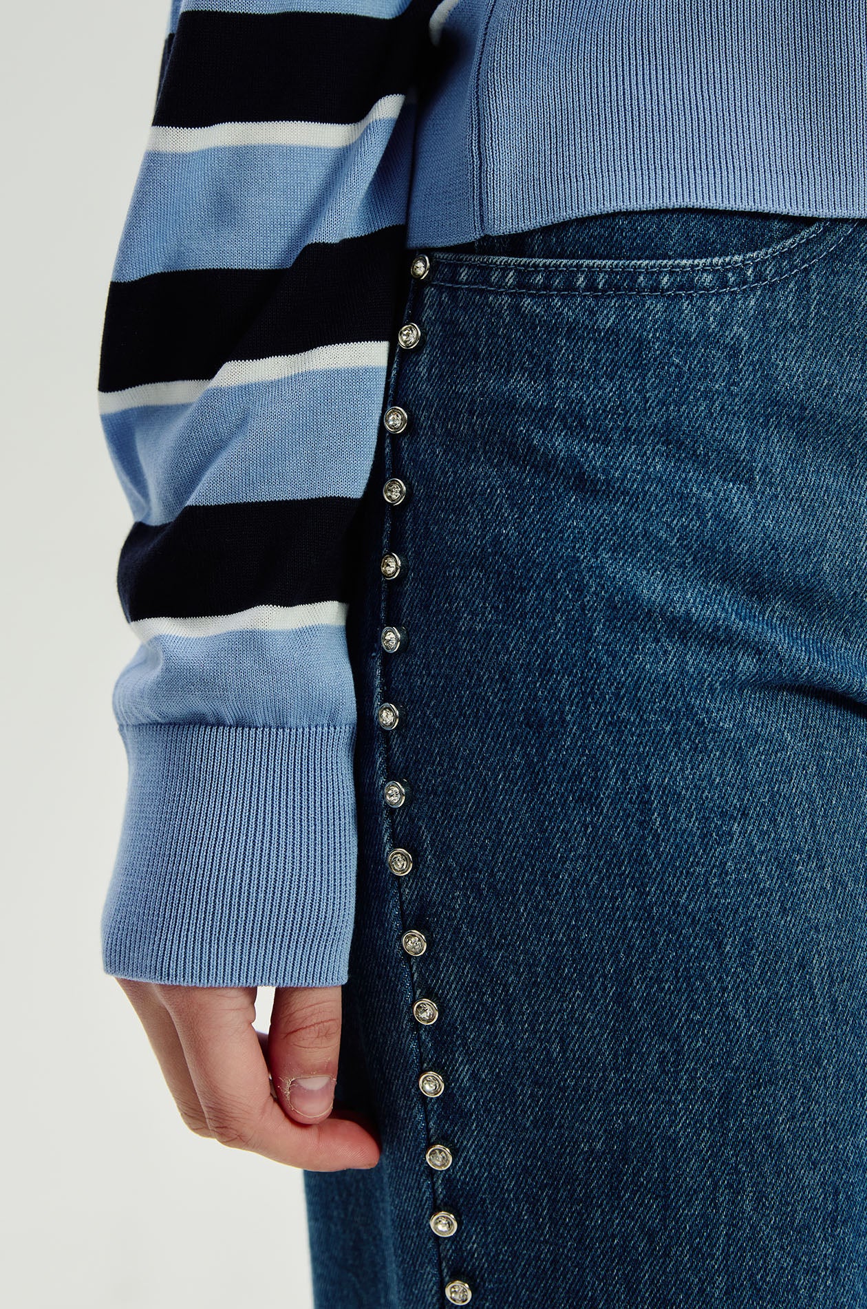 Cropped Long Sleeve Polo - Image 4