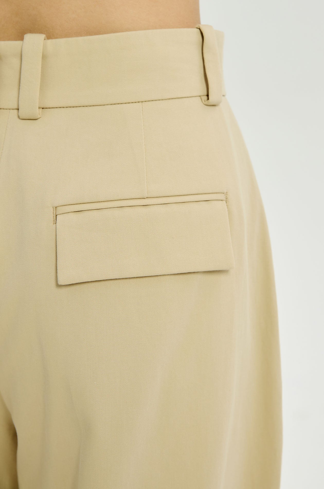 Structured Wide-Leg Chino Pants - Image 3