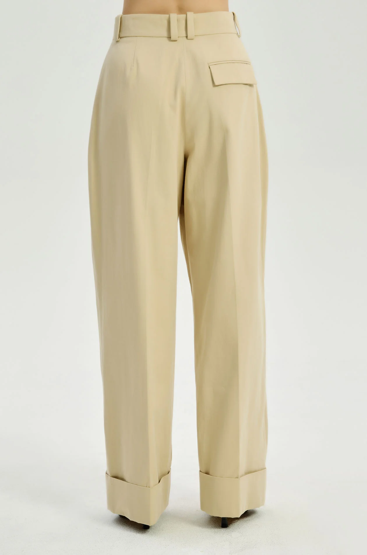 Structured Wide-Leg Chino Pants - Image 5