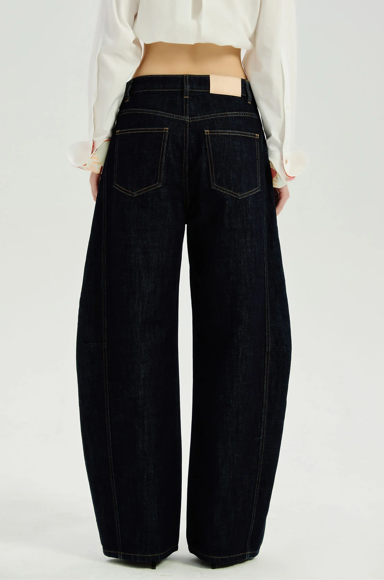 High‑Rise Barrel‑Leg Jeans - Image 5